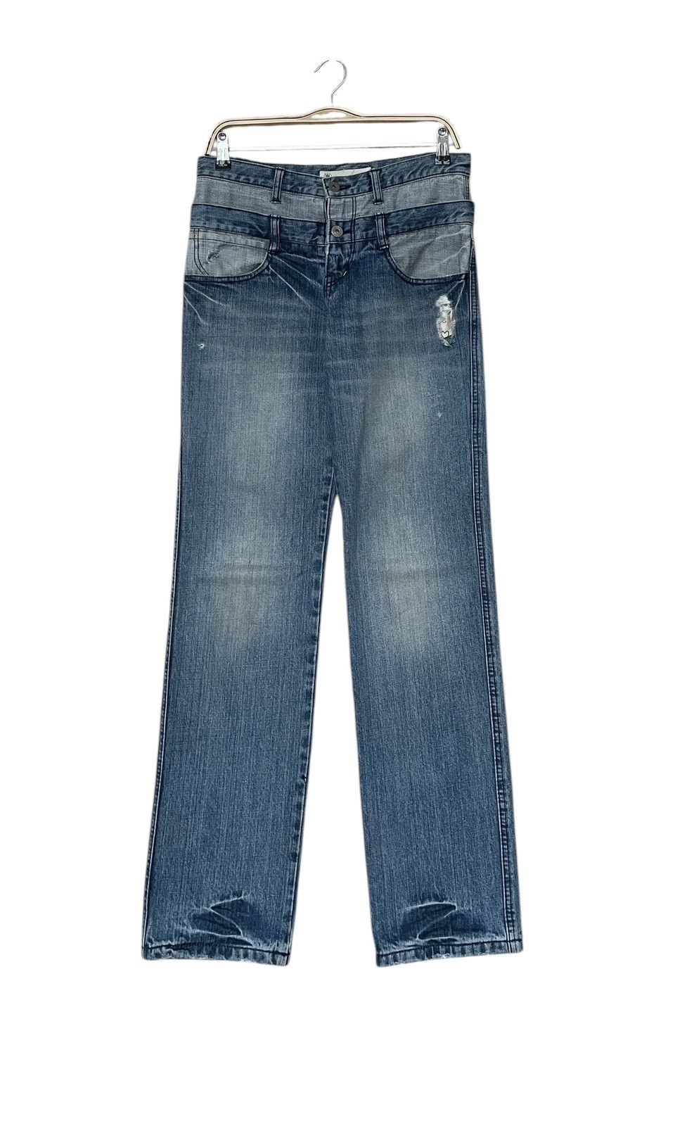 If Six Was Nine × Japanese Brand Vintage Japanese Brand WG 179 Double Waist 2000s Size US 36 / EU 52 - 1 Thumbnail