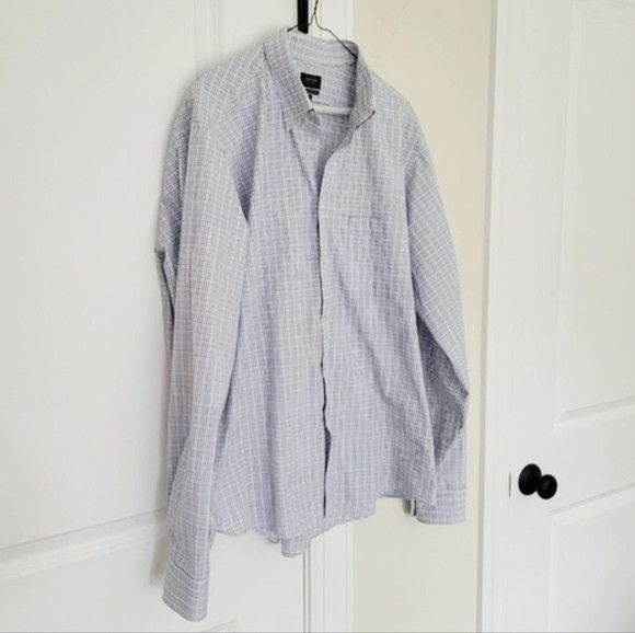 Arrow Classic Fit Checkered Collared Long Sleeve Button-Up Shirt Size US XL / EU 56 / 4 - 3 Thumbnail