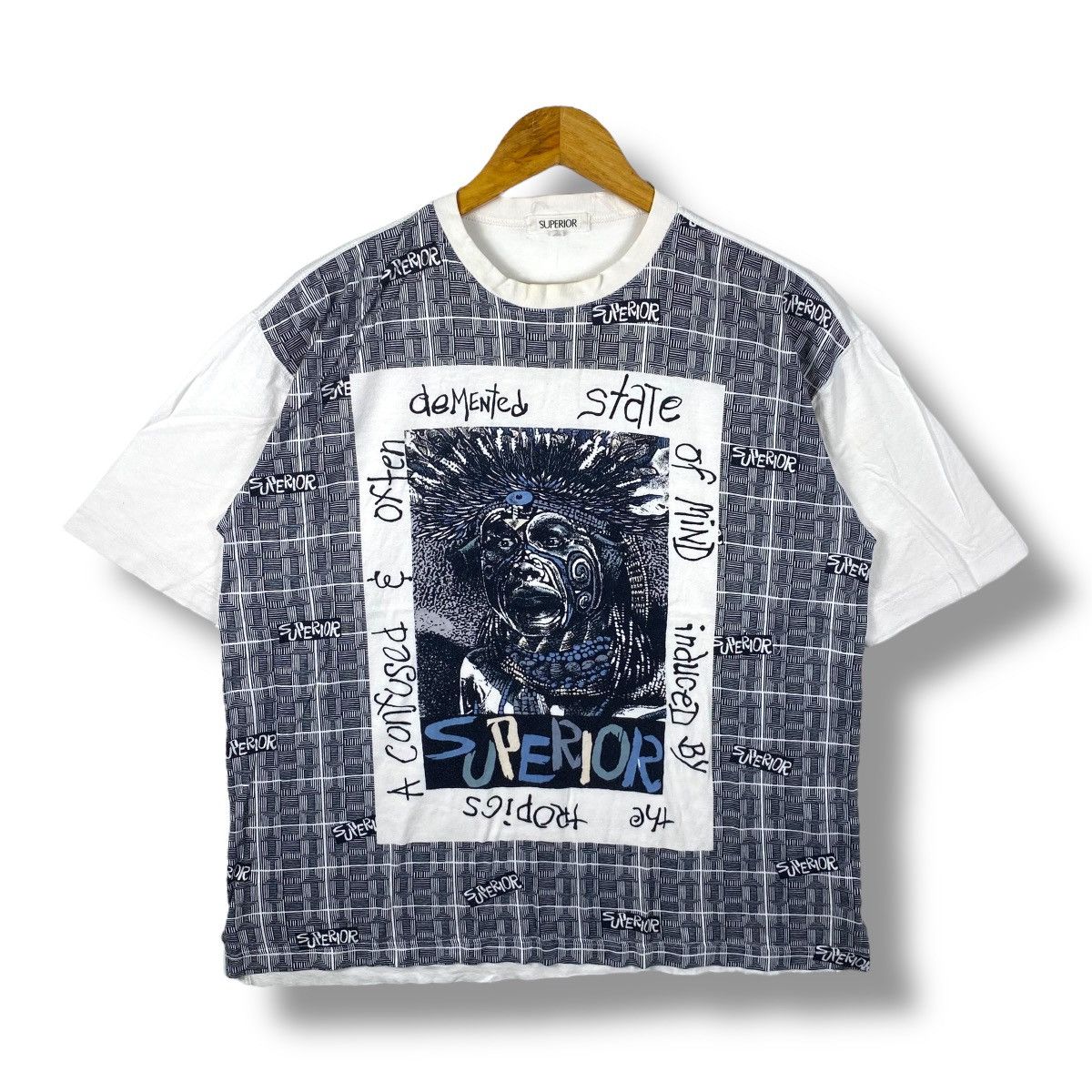 Japanese Brand Vintage Japanese Brand SUPERIOR Fullprinted Graphic Tee Size US M / EU 48-50 / 2 - 1 Thumbnail