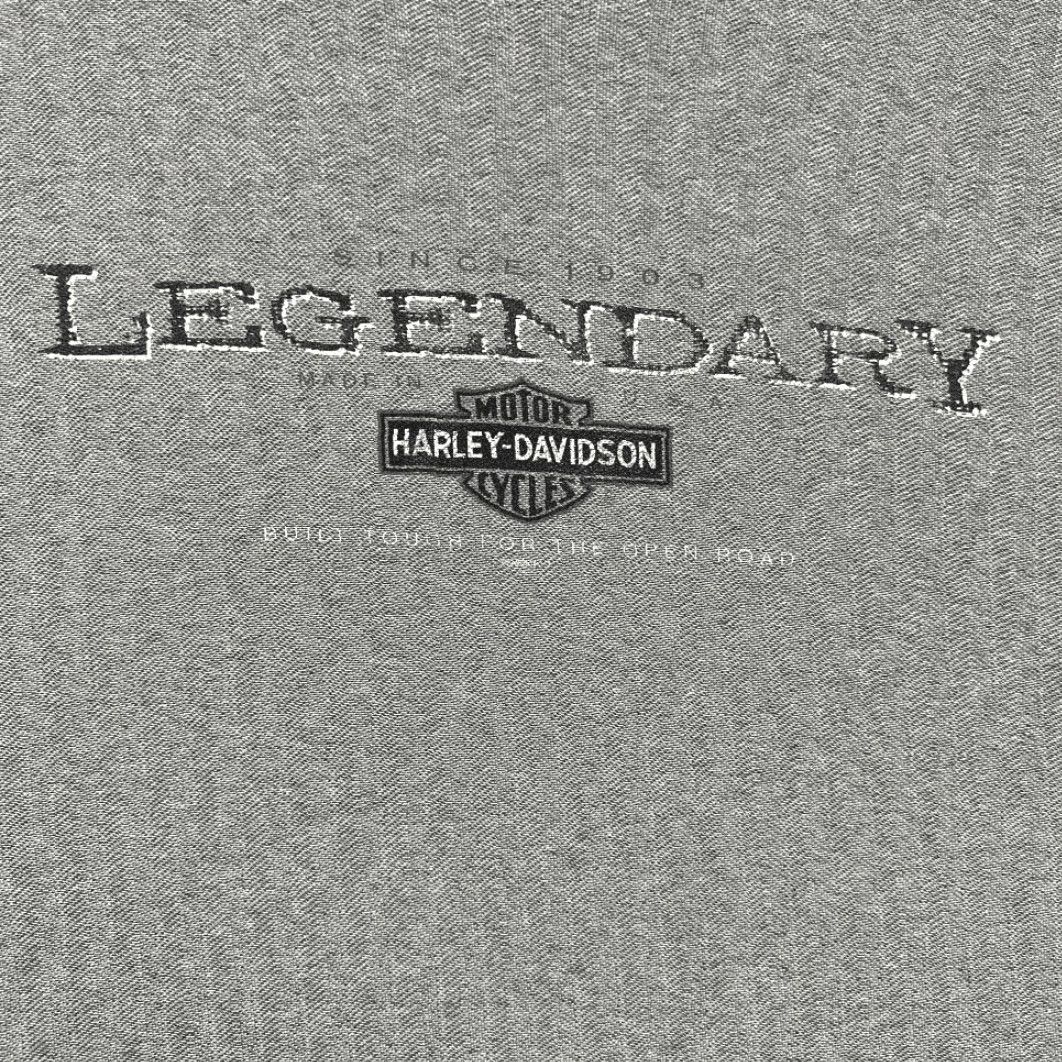 Harley Davidson VINTAGE Harley Davidson Shirt Adult EXTRA LARGE Gray Chevron Stripe Pattern Y2K Size US XL / EU 56 / 4 - 2 Thumbnail