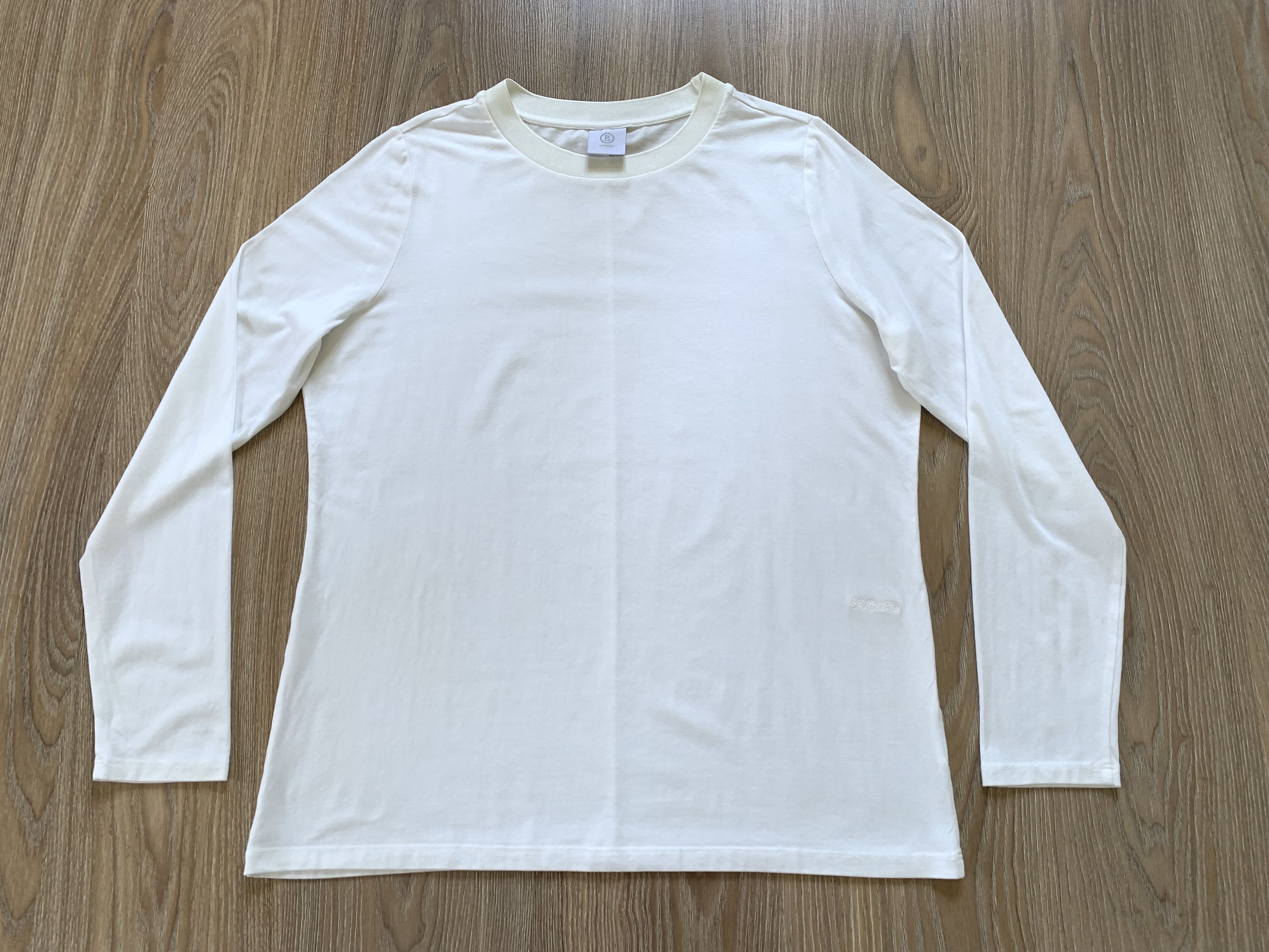 Bogner Bogner Basic White Breatheble Long Sleeeve T Shirt Size US M / EU 48-50 / 2 - 2 Thumbnail