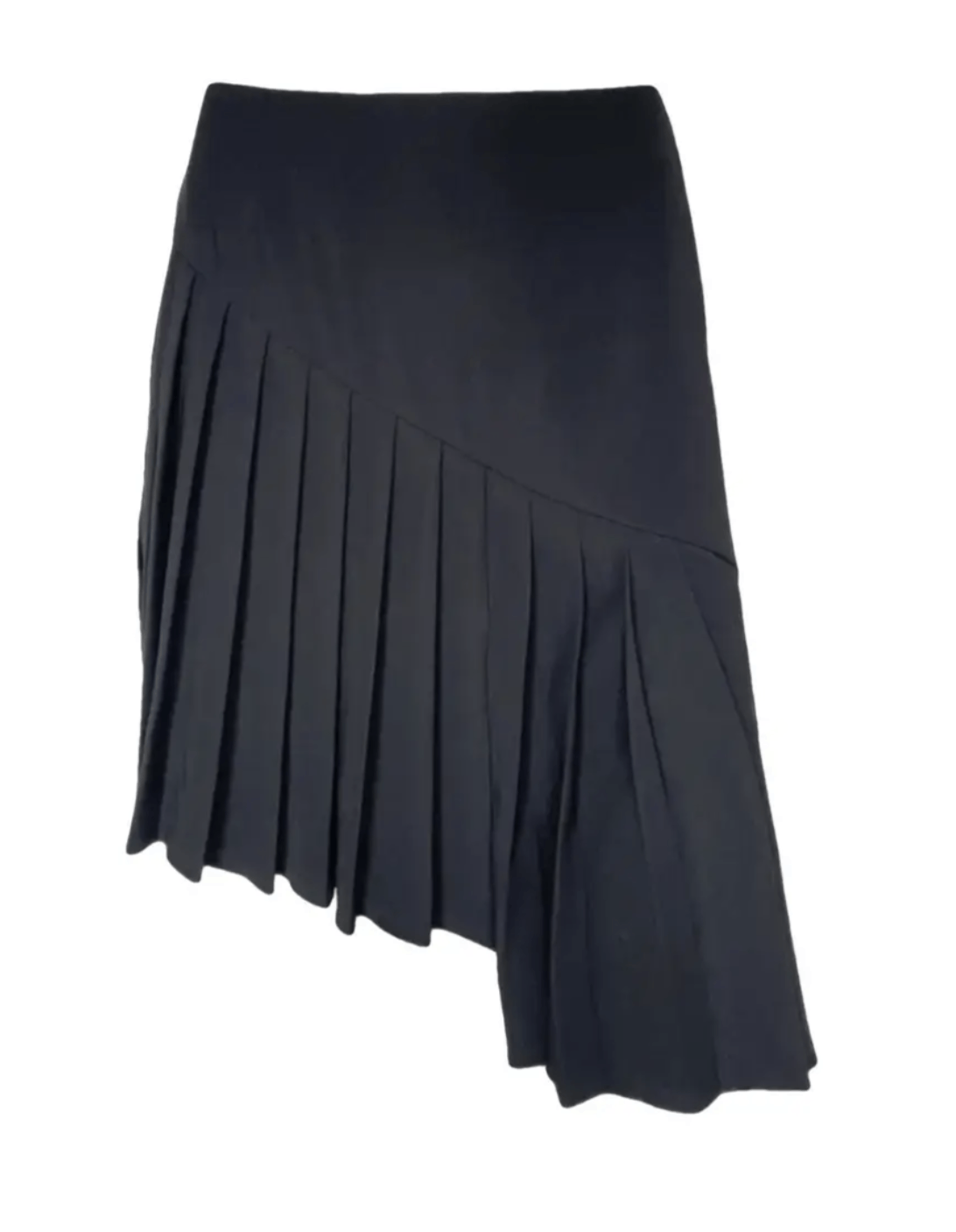 Mugler Pleated asymmetric skirt Size 27" / US 4 / IT 40 - 1 Thumbnail