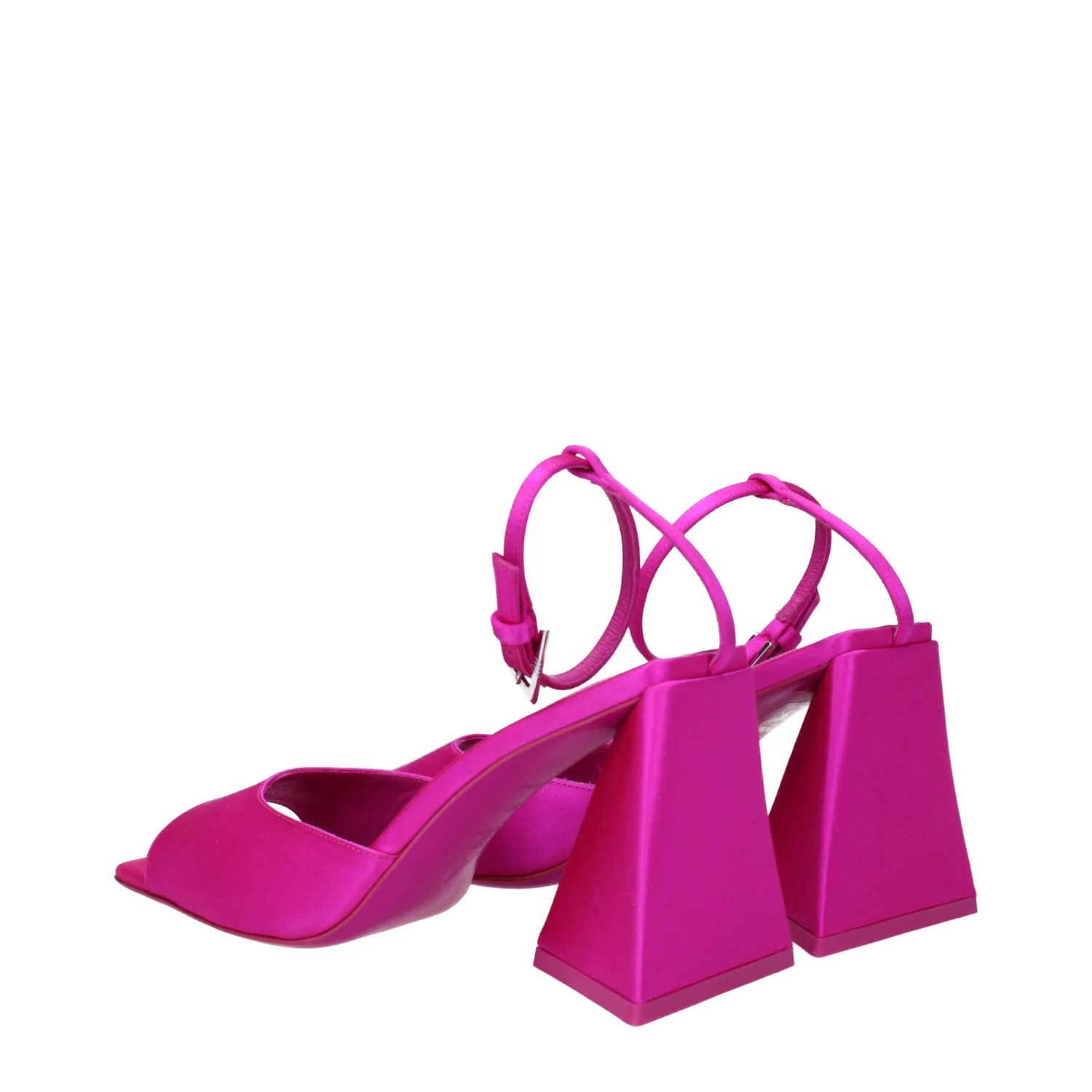 The Attico ob1o1e1224 Satin Sandals in Fuchsia Size US 7 / IT 37 - 4 Thumbnail