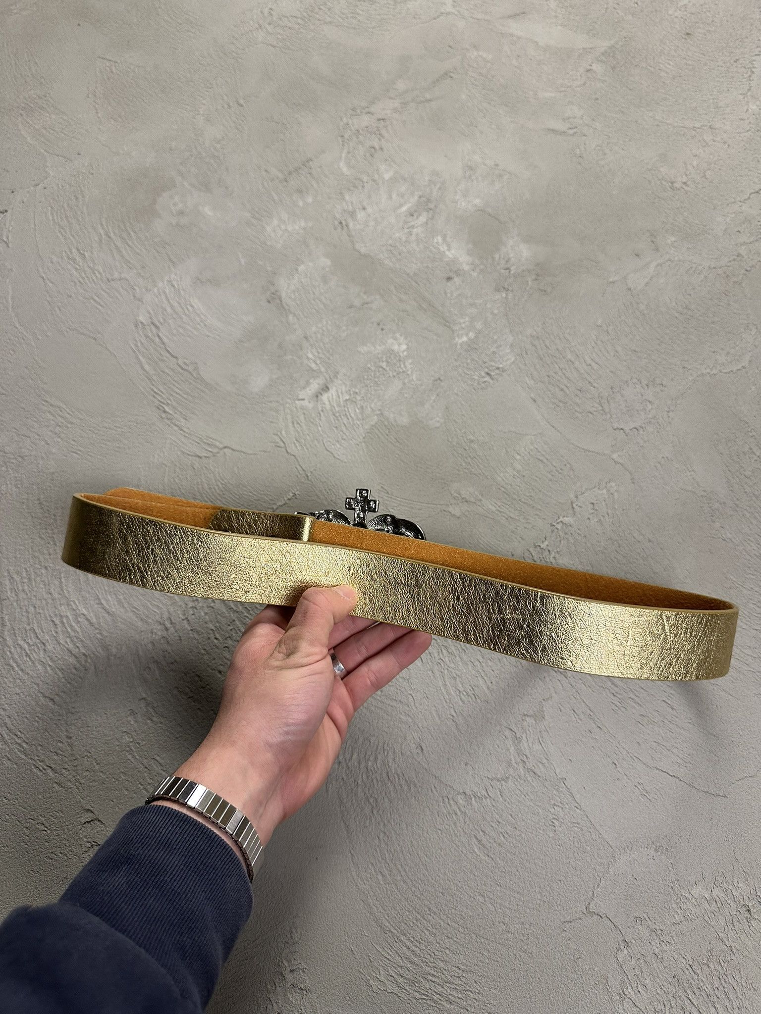 Other Vintage Y2k Crown Buckle Belt 2000s Size ONE SIZE - 6 Thumbnail