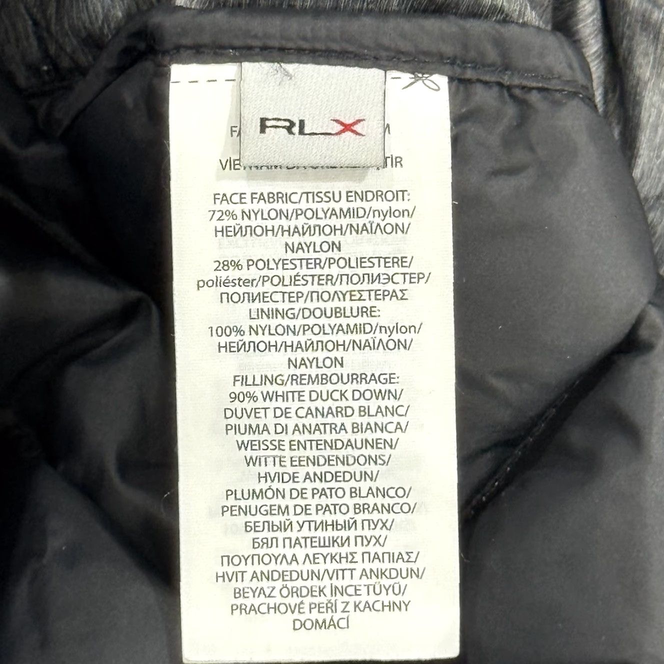 Ralph Lauren Ralph Lauren RLX Gray Puffer Jacket Adult Small Duck Down Water Repellent Zip Mens Size US S / EU 44-46 / 1 - 7 Thumbnail