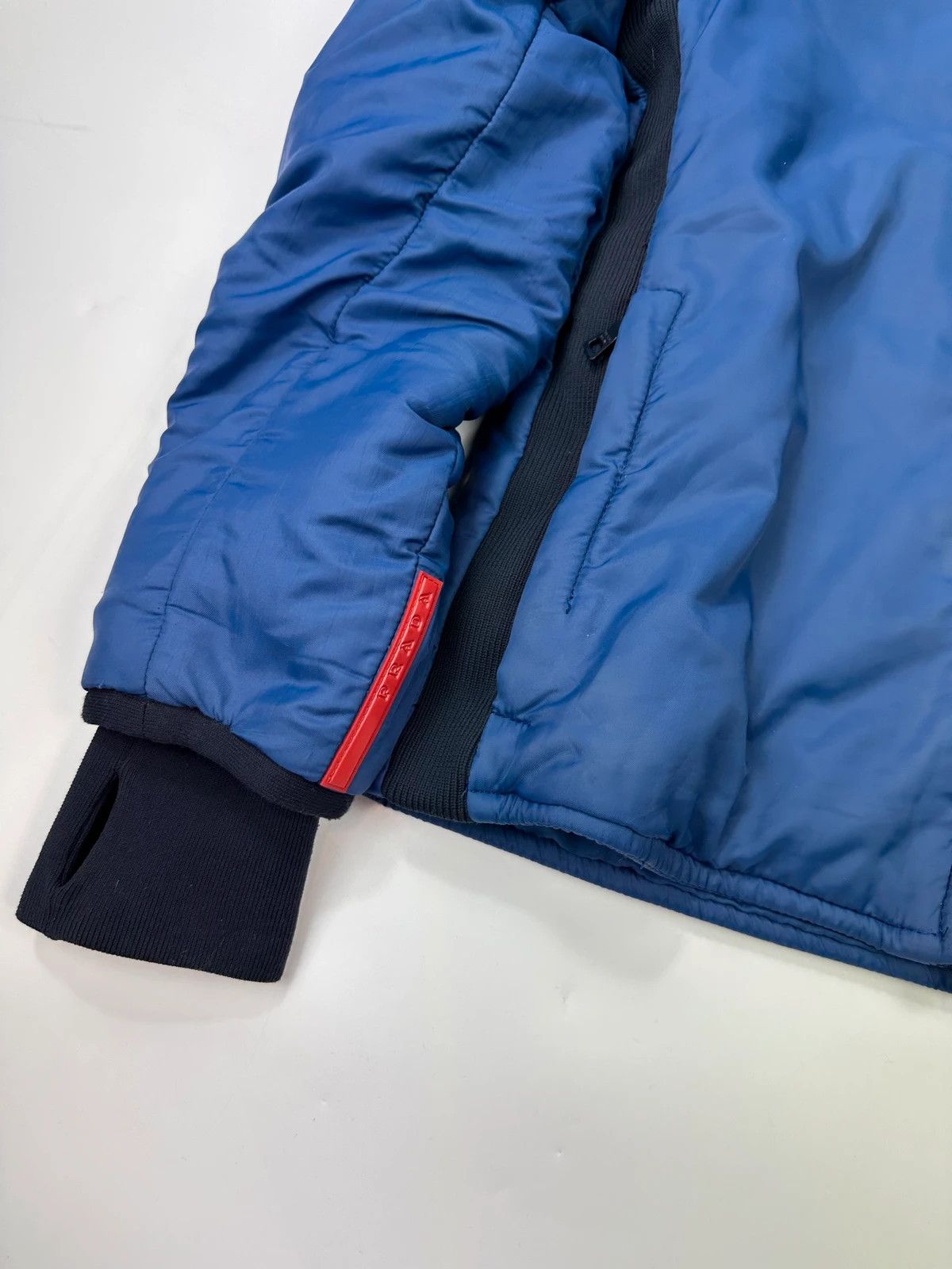 Prada Prada Sport Early Sample Electric Blue Padded Nylon Jacket Size US M / EU 48-50 / 2 - 2 Thumbnail
