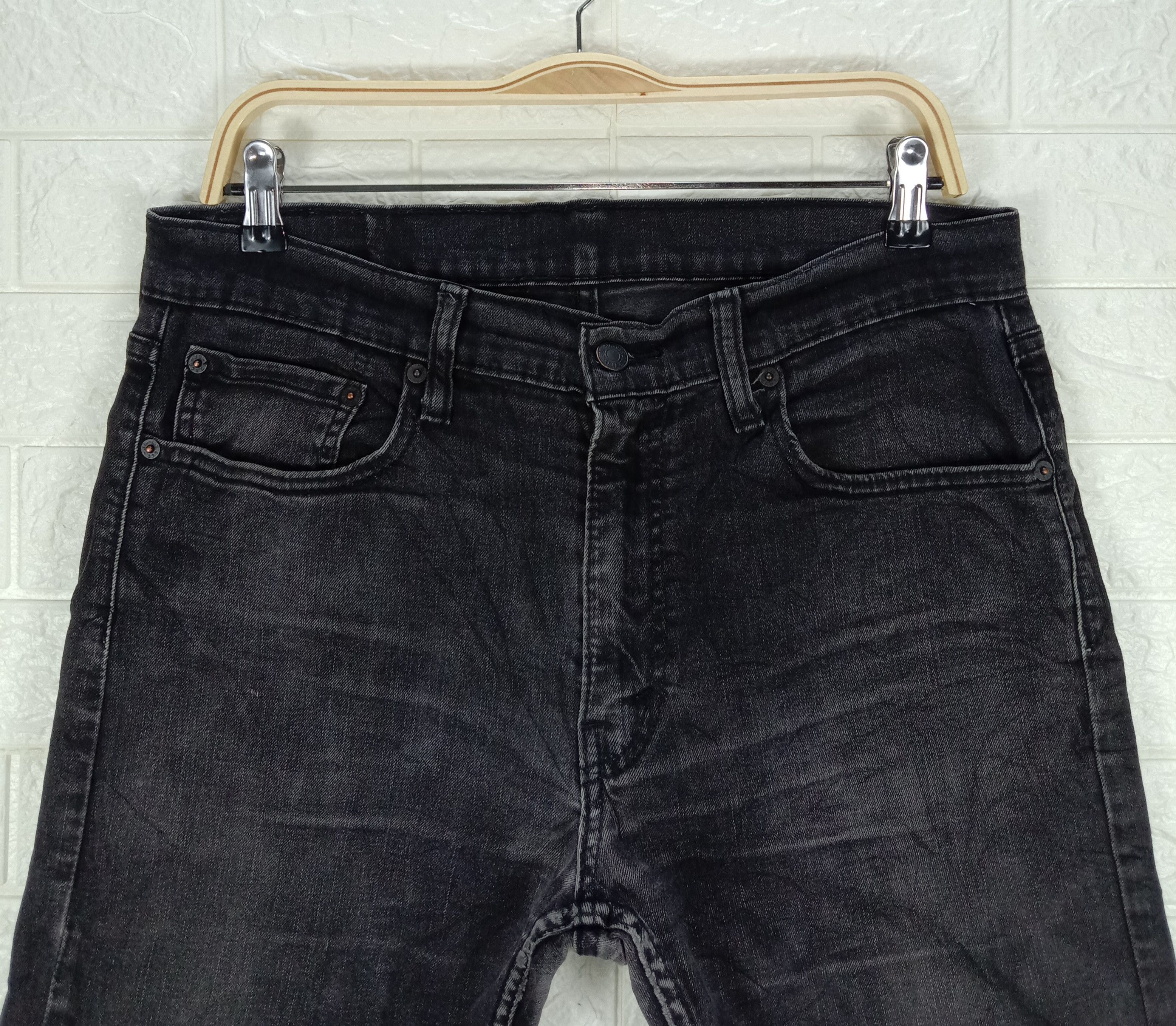 Levi's Vintage Levi's 512 Jeans Faded Black Slim Taper Denim Size US 33 - 2 Thumbnail