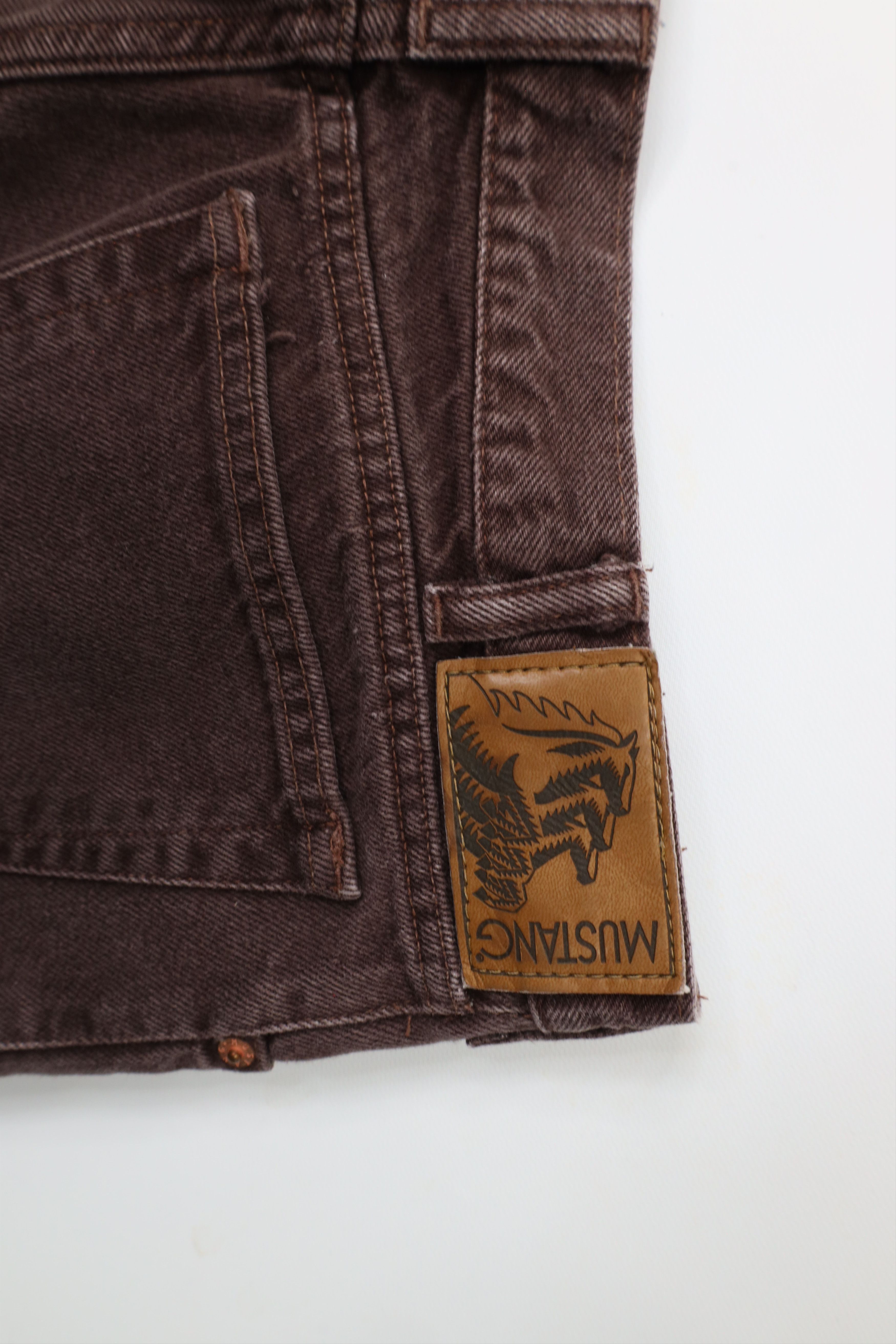 Vintage Vintage 90s Streetwear Straight Leg Denim Jeans Brown Cotton Size US 32 / EU 48 - 13 Thumbnail