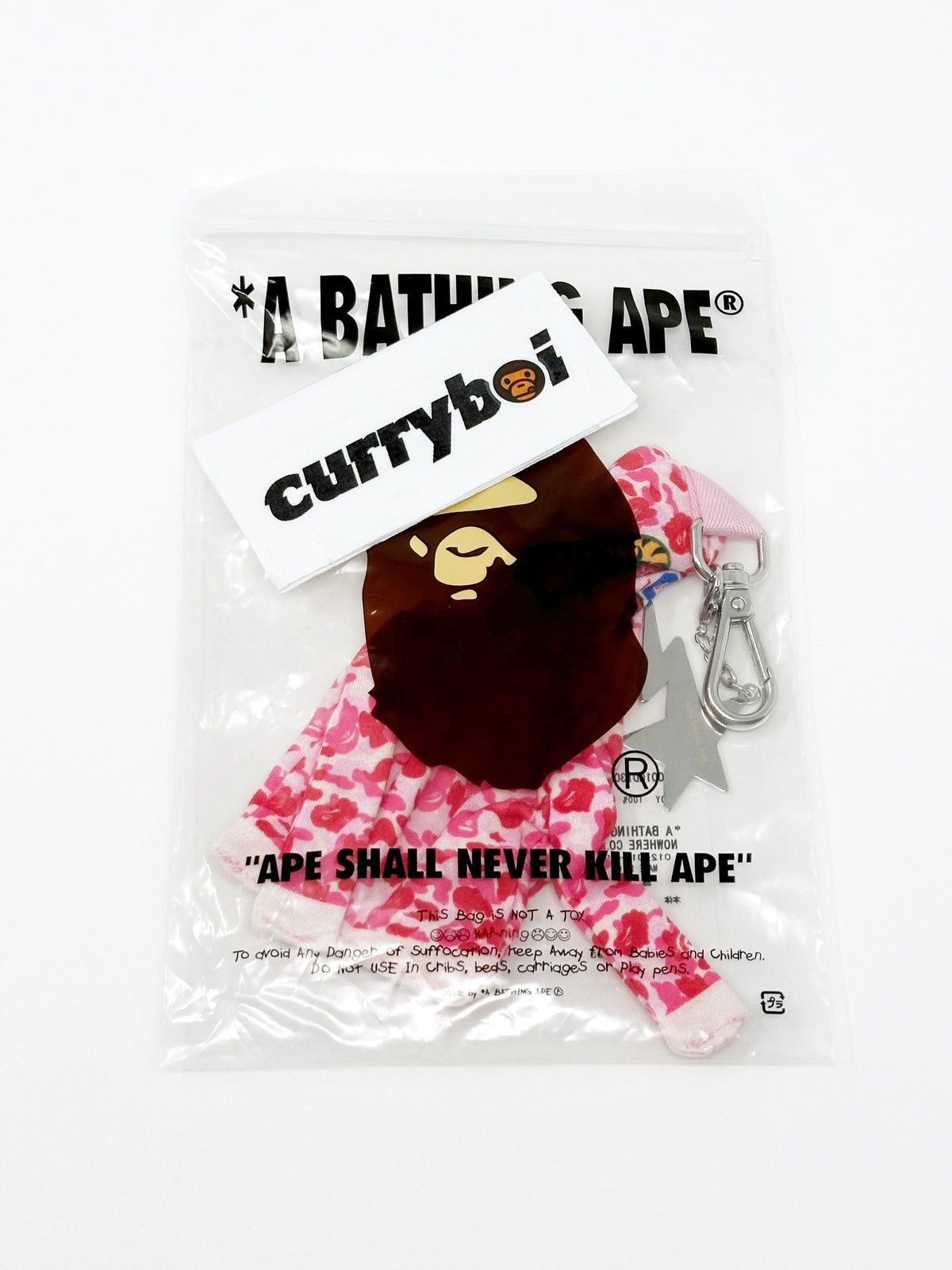 Bape BAPE Shark Full Zip Hoodie Keychain Pink Size ONE SIZE - 5 Thumbnail