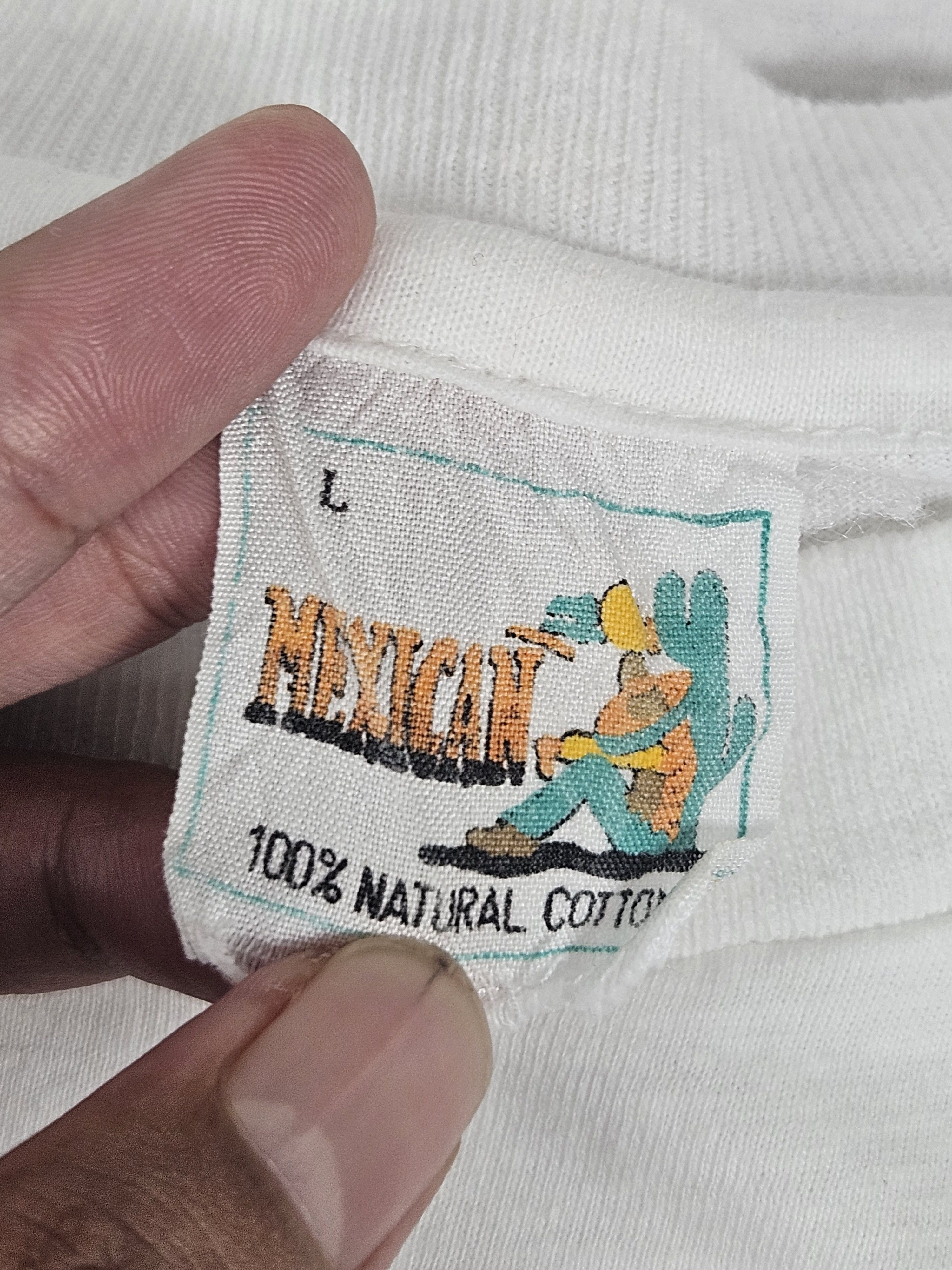 Vintage 90s Michelangelo art white graphic t shirt