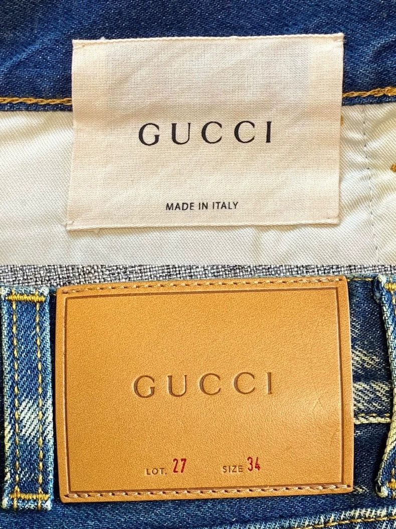 Gucci Gucci Tie-dyed printed riveted jeans 2502-Nextarrow Size US 34 / EU 50 - 7 Thumbnail