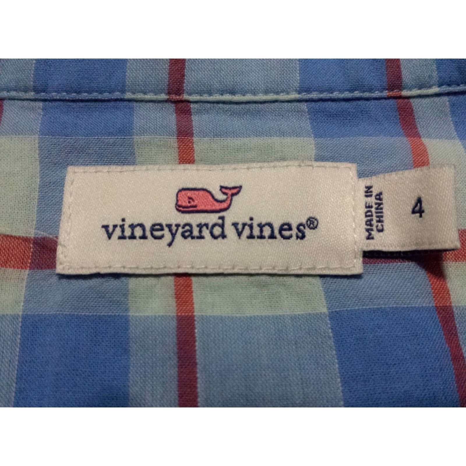 Vineyard Vines Vineyard Vines Shirt Womens sz 4 L/S Button-Front Multicolor Plaid Pullover Shirt Size S / US 4 / IT 40 - 5 Thumbnail