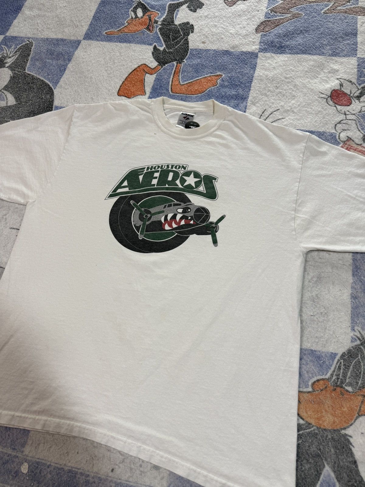 NHL Vintage houston aeros hockey tee Size US L / EU 52-54 / 3 - 2 Thumbnail