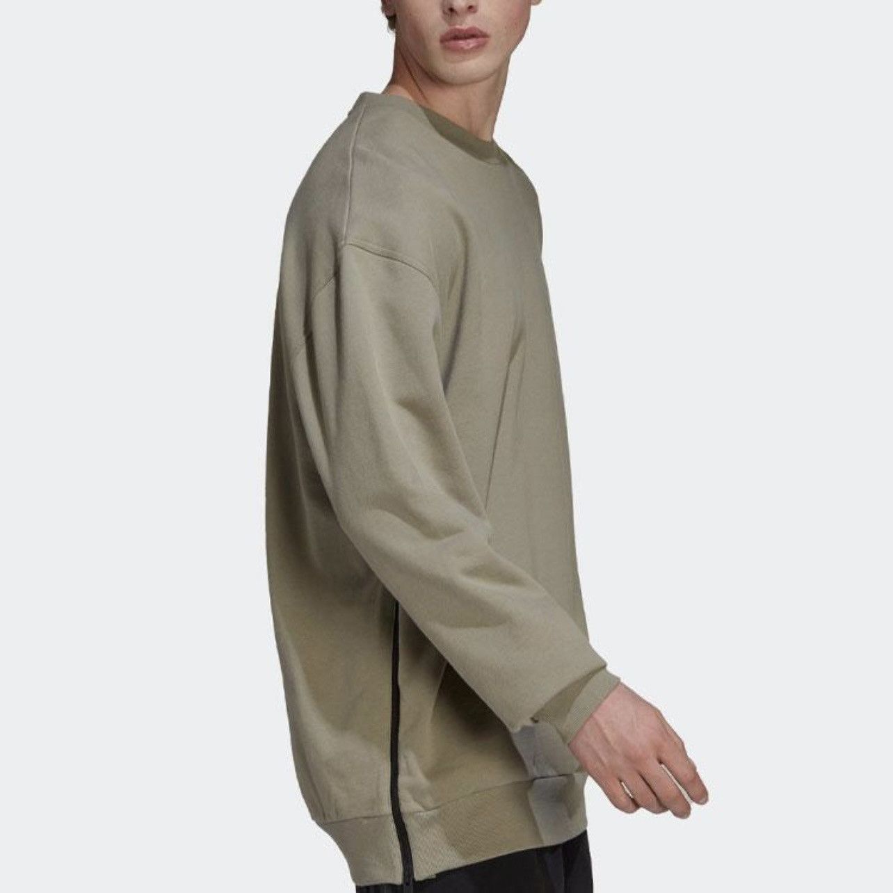 Adidas Men's adidas sweatshirt Loose Pullover Gray Brown oversize Size US L / EU 52-54 / 3 - 16 Thumbnail