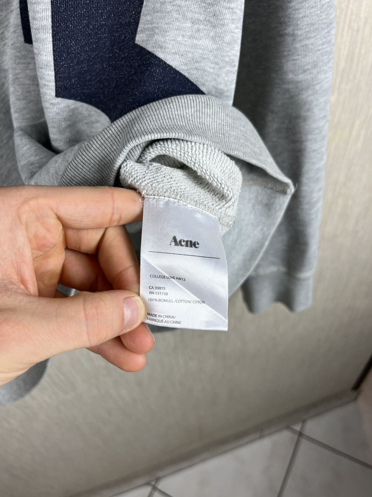Acne Studios Acne Studios college love AW12 sweatshirt spellout y2k logo Size US M / EU 48-50 / 2 - 17 Thumbnail