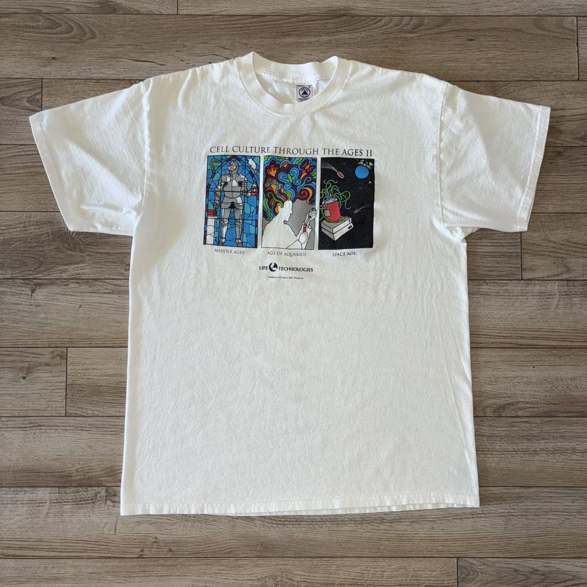 Delta 90s cell culture through the ages II technology art tee Size US XL / EU 56 / 4 - 1 Thumbnail