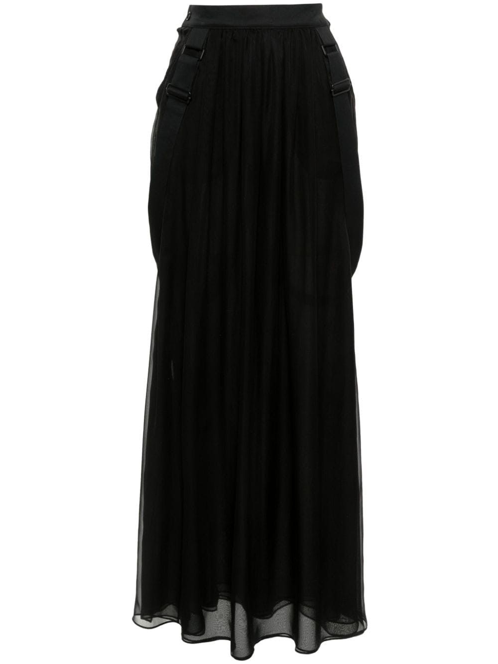 Max Mara SILK CHIFFON LONG SKIRT Size 27" / US 4 / IT 40 - 1 Thumbnail