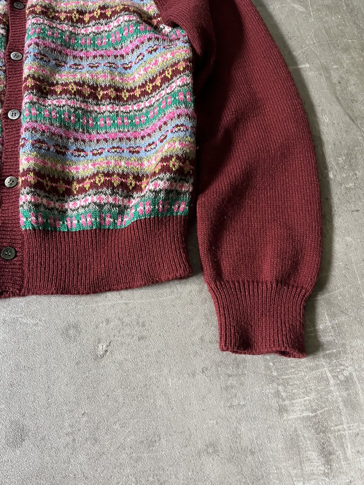 Comme des Garcons × Japanese Brand Comme des Garcons GIRL wool multicolor cardigan Size M / US 6-8 / IT 42-44 - 2 Thumbnail