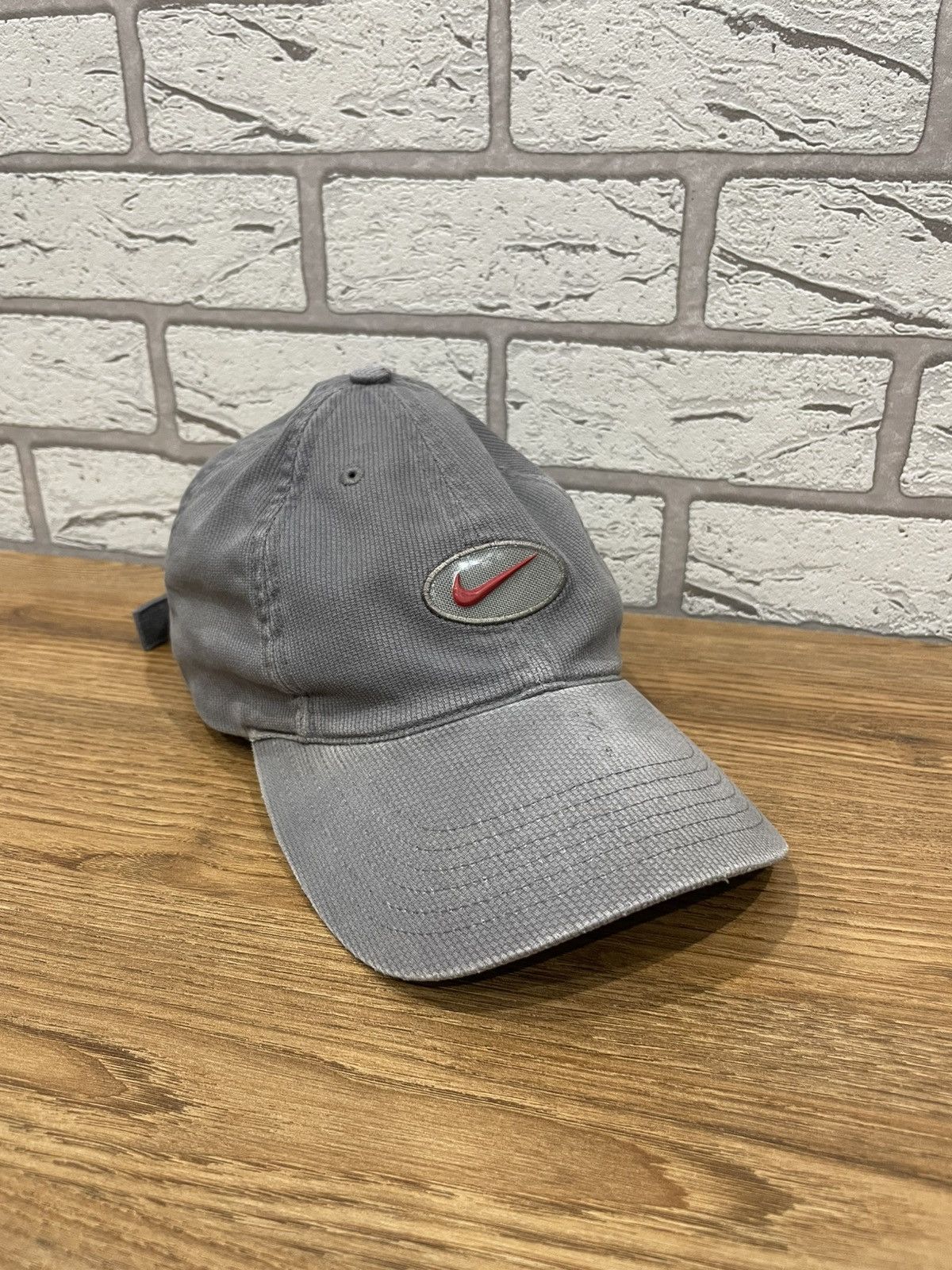 Nike × Vintage Nike Vintage Gray Hat Cap Size ONE SIZE - 1 Thumbnail