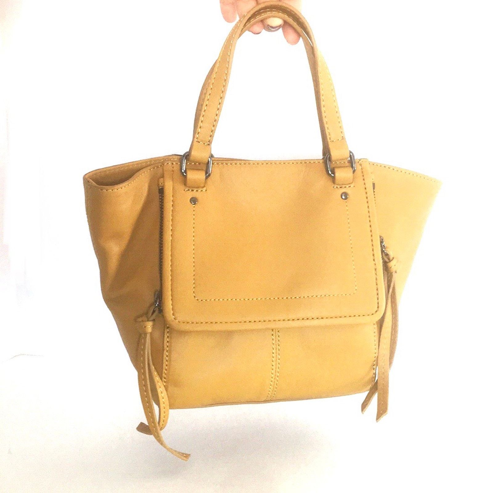 Other Kooba Orian Mini Flap Crossbody Small Leather Tote Yellow Size ONE SIZE - 2 Thumbnail