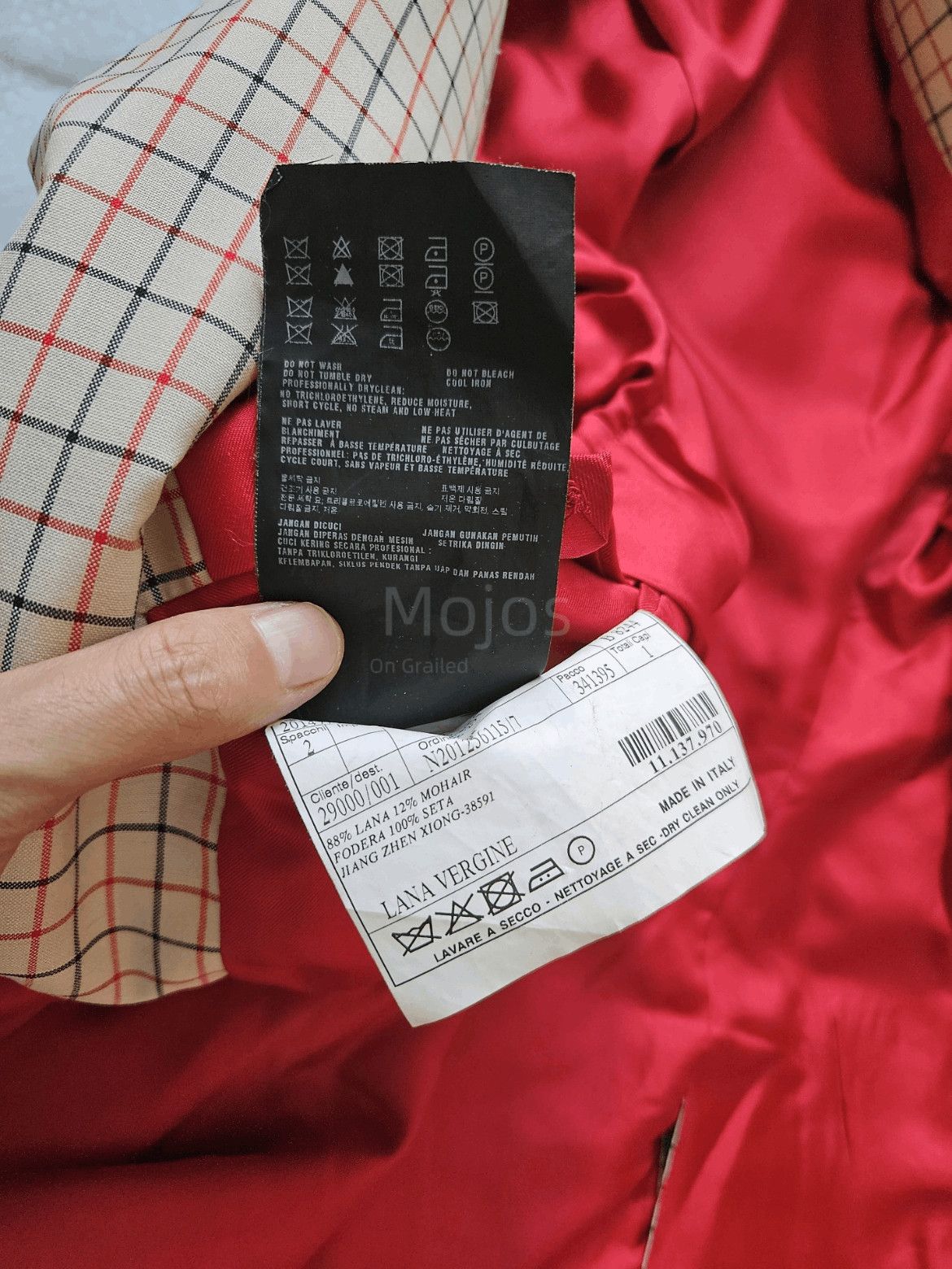 Prada Sz 44 Prada Plaid Blazer Jacket Size US S / EU 44-46 / 1 - 8 Thumbnail