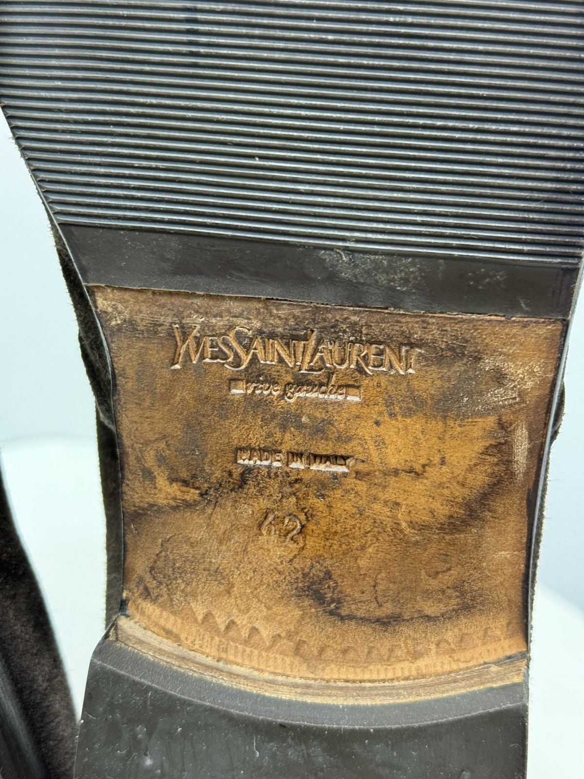 Yves Saint Laurent Yves Saint Laurent Rive Gauche Suede Boots Size US 9 / EU 42 - 7 Thumbnail
