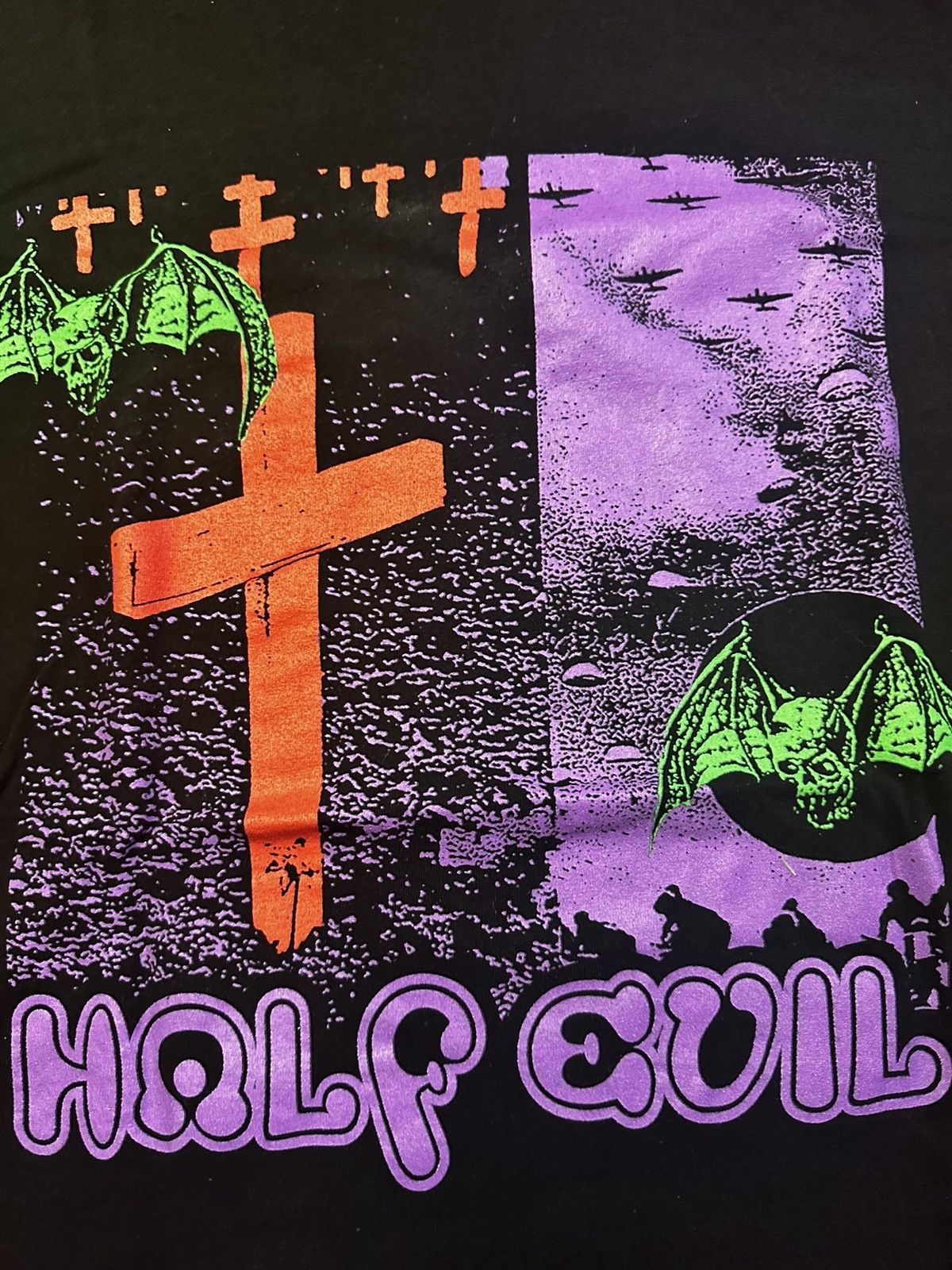Half Evil Half Evil Halloween Tee Size US S / EU 44-46 / 1 - 2 Thumbnail