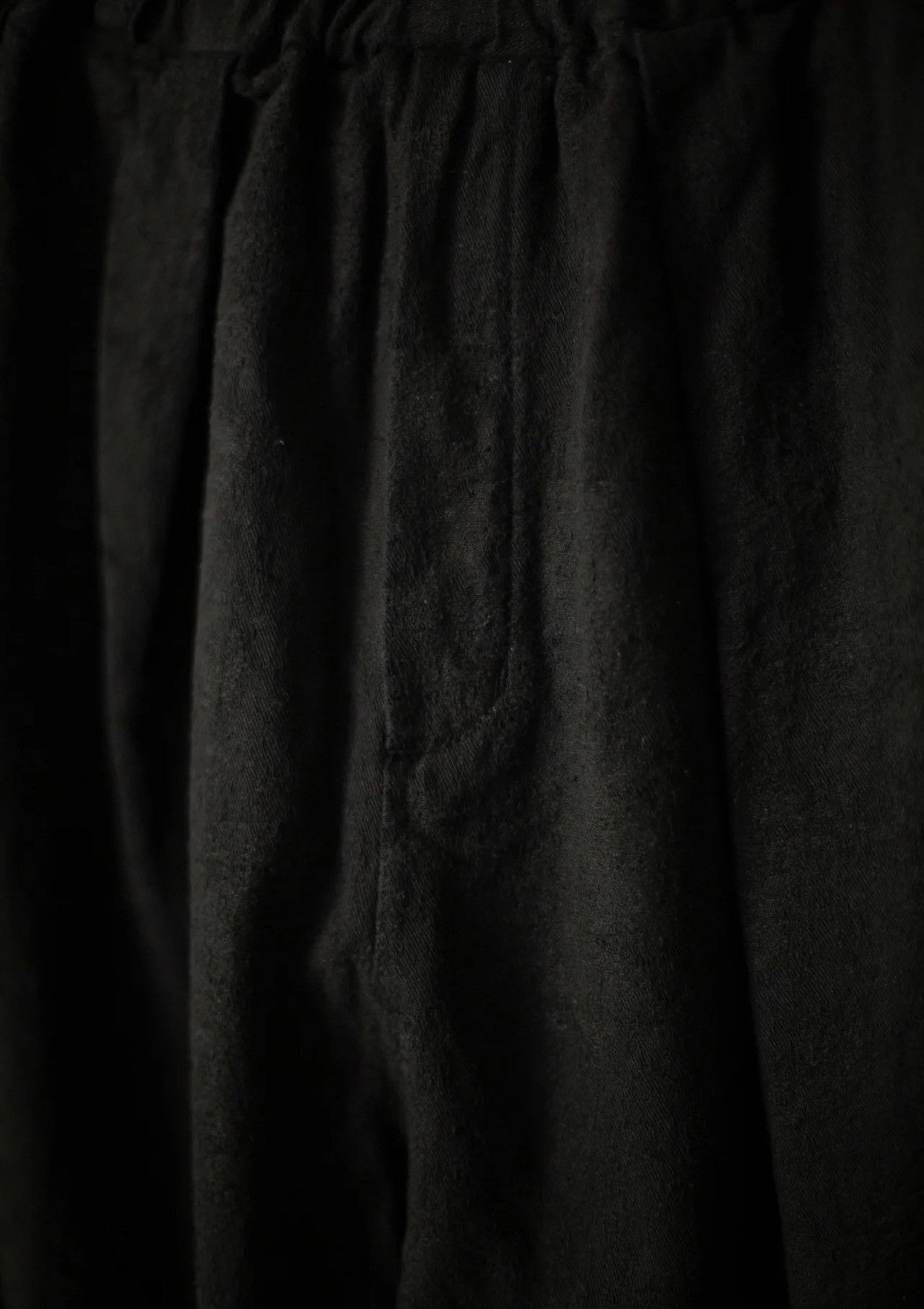 MITTAN Black Silk, Cotton, & Linen Jacquard Pants Size US 32 / EU 48 - 3 Thumbnail