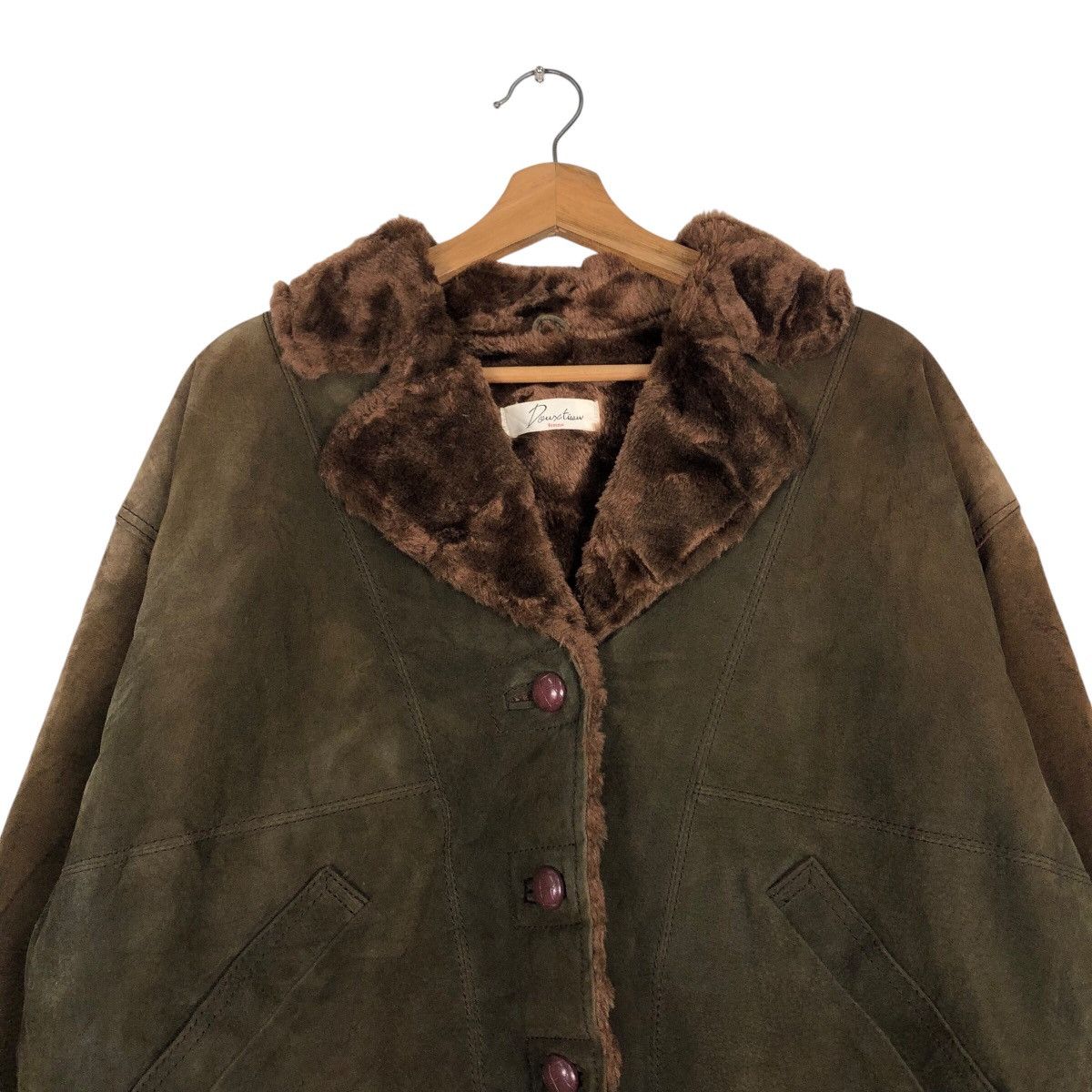 Designer 📌Doux tisow Femme Mink Fur Lining Cardigan Jacket Size US M / EU 48-50 / 2 - 4 Thumbnail