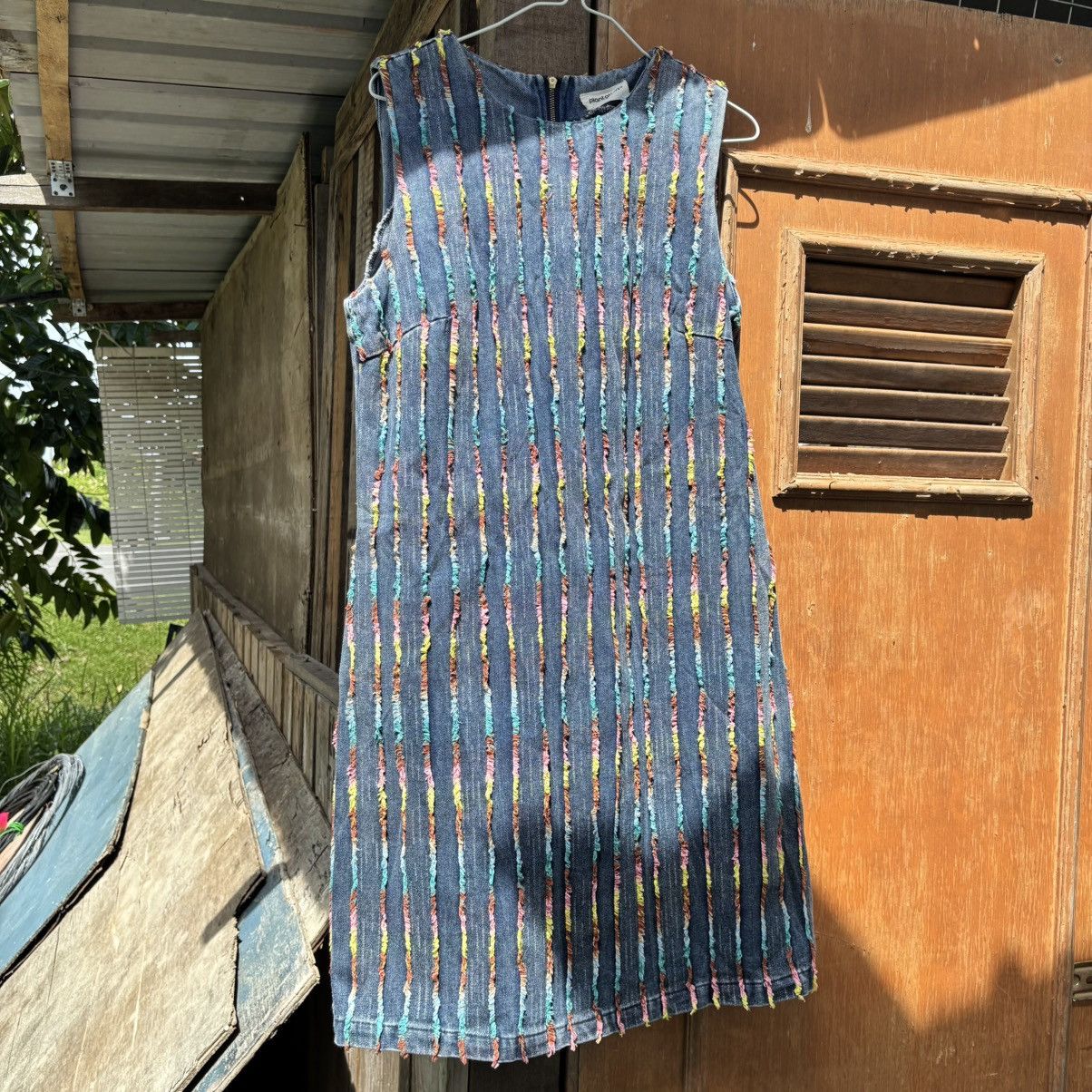 Issey Miyake PLANTATION ISSEY MIYAKE SLEEVELESS LONG DRESS Size L / US 10 / IT 46 - 2 Thumbnail