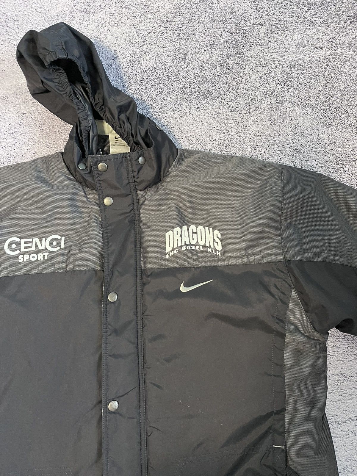 Nike Nike Kids Boys Jacket Dragons EHC Basel KLH Hockey Vintage Size US XS / EU 42 / 0 - 20 Thumbnail