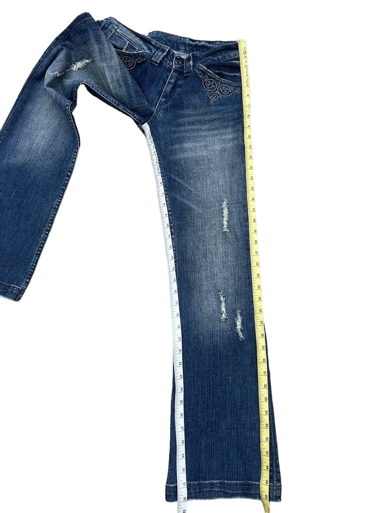 BUFFALO BOBS VTG Buffalo Jeans Japan Distress Denim Stretch Flare Jeans Size US 29 - 5 Thumbnail