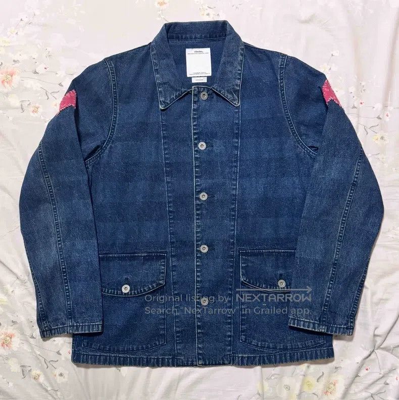 Visvim Visvim 15ss Blue-Dyed Striped Vintage Paneled 101 Denim Ja Size US M / EU 48-50 / 2 - 1 Thumbnail