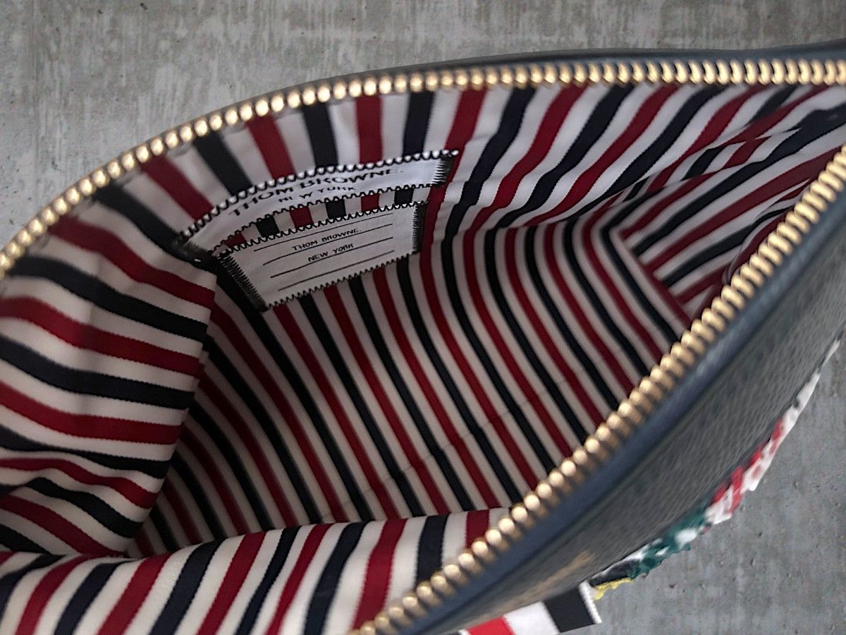 Thom Browne Thom Browne Tweed Zip Pouch Size ONE SIZE - 8 Thumbnail