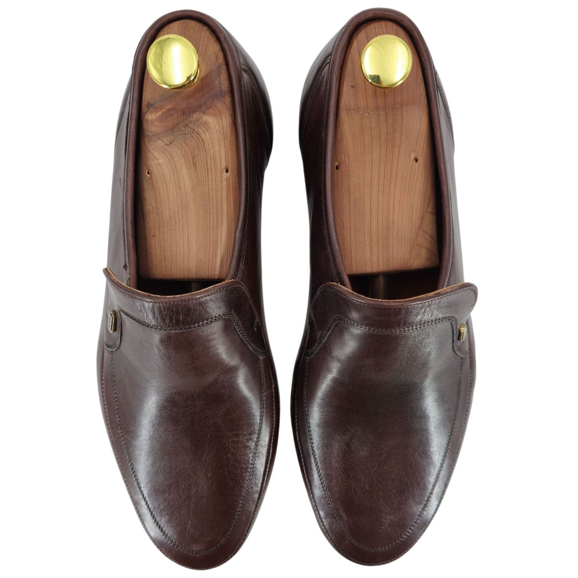 Bruno Magli Vintage NEW Bruno Magli Italy Men 10 Brown Dress Shoe Loafer Size US 10 / EU 43 - 10 Thumbnail