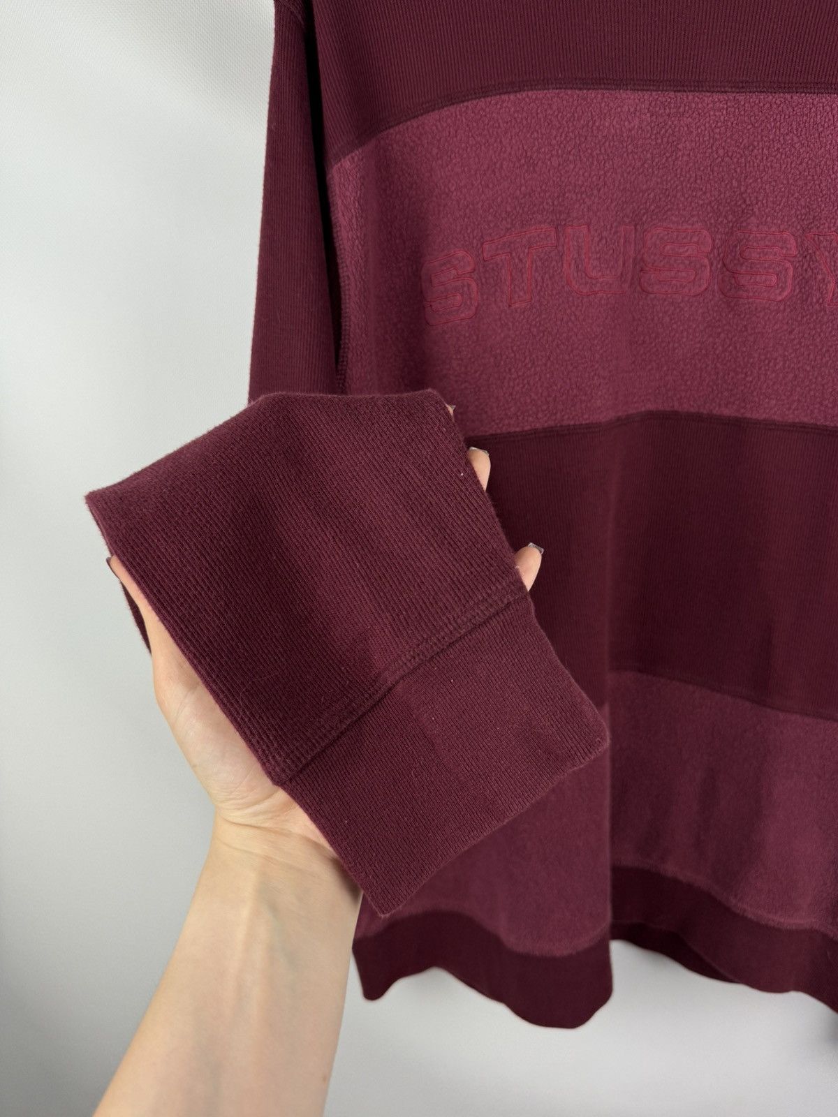 Stussy Stussy Men’s Big Logo Embroidered Sweater Pullover Size L Size US L / EU 52-54 / 3 - 8 Thumbnail