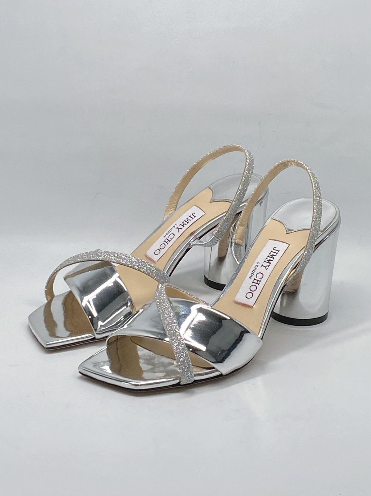 Jimmy Choo Jimmy Choo Metallic Leather Slingback Sandals size 36.5 Size US 6.5 / IT 36.5 - 4 Thumbnail