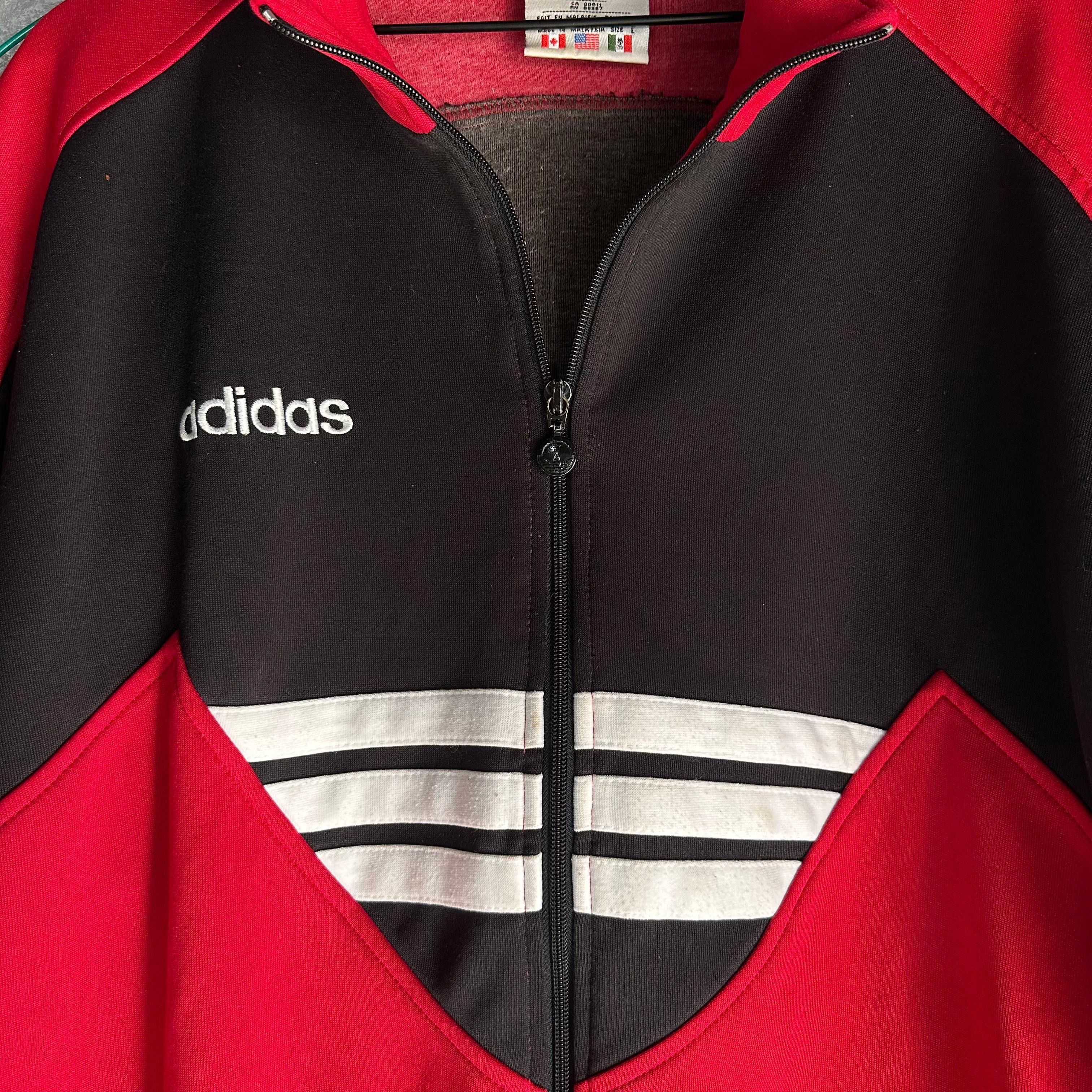 Adidas Vintage Adidas Track Jacket Red University Of New England Size US L / EU 52-54 / 3 - 4 Thumbnail