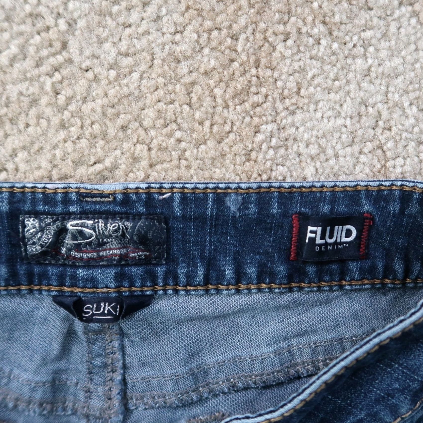 Silver Jeans Co. Silver Jeans Suki Bootcut Jeans Women's 28x31 Blue Denim Stretch Slim 5-Pocket Regular Mids Rise Adult Womens Jeans Size 28" / US 6 / IT 42 - 3 Thumbnail