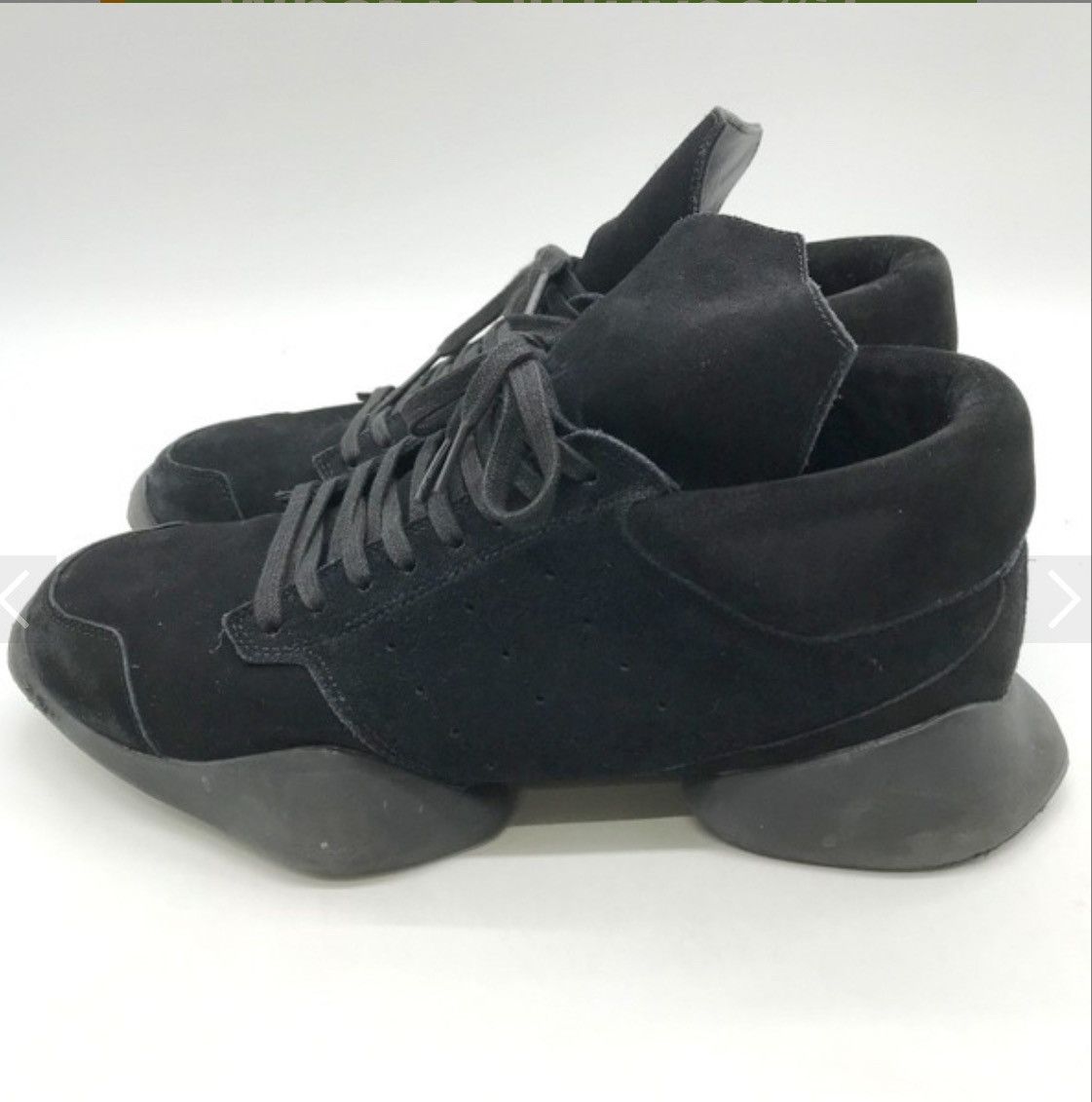 Adidas × Rick Owens Rick Owens Triple Black Runners Size US 10 / EU 43 - 4 Thumbnail
