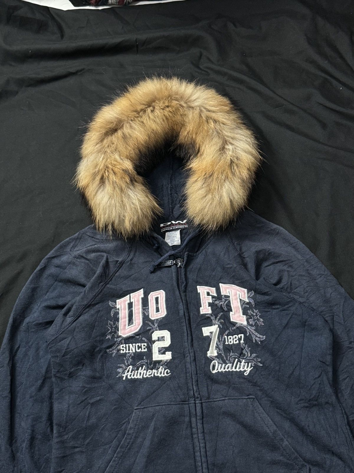 Hysteric Glamour × Japanese Brand × Le Grande Bleu (L.G.B.) Fur Hoodie Dubwear Croped Style Size US S / EU 44-46 / 1 - 2 Thumbnail