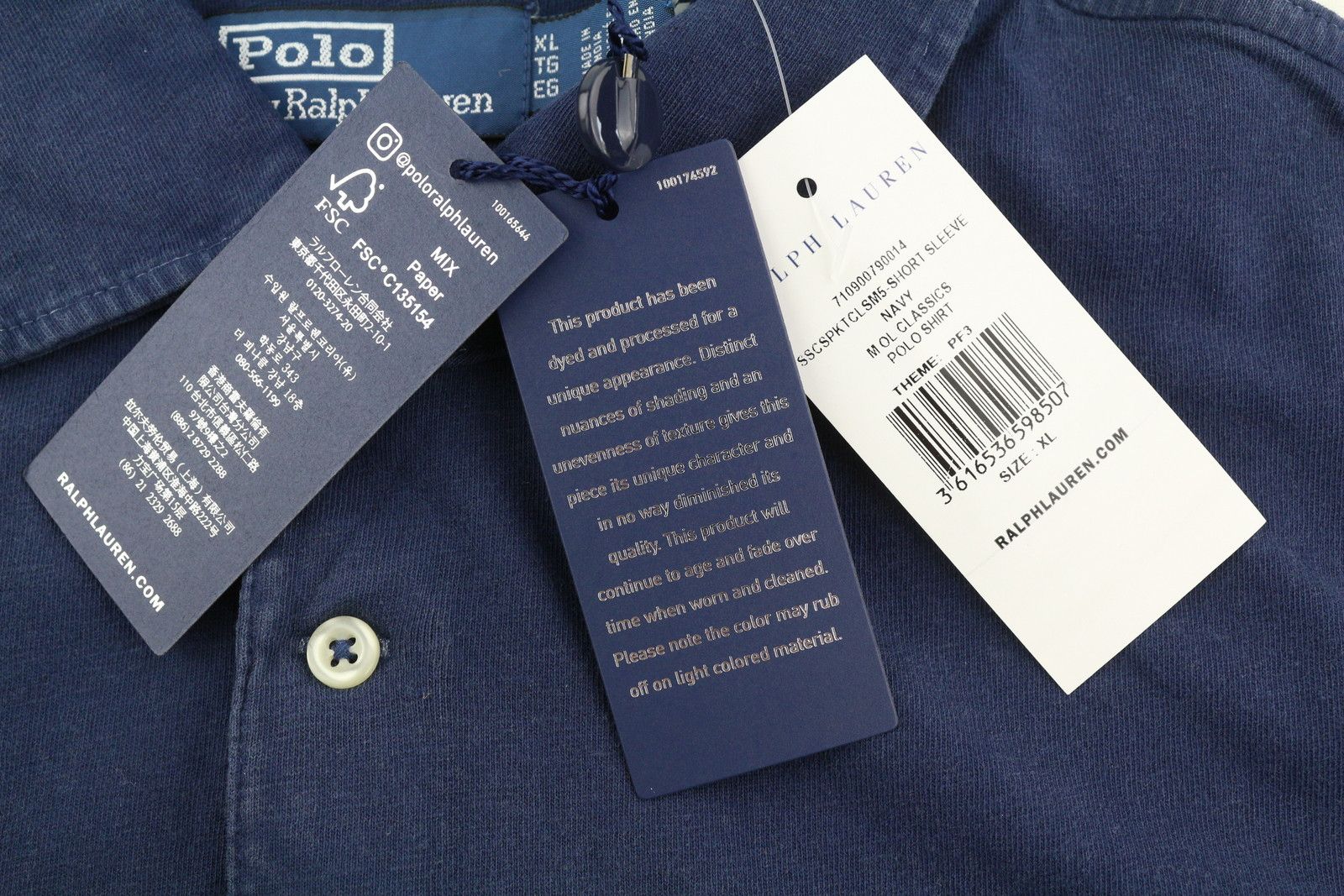 Polo Ralph Lauren XL Blue Linen Blend Short Sleeve Pocket T-Shirt 84541 Size US XL / EU 56 / 4 - 7 Thumbnail