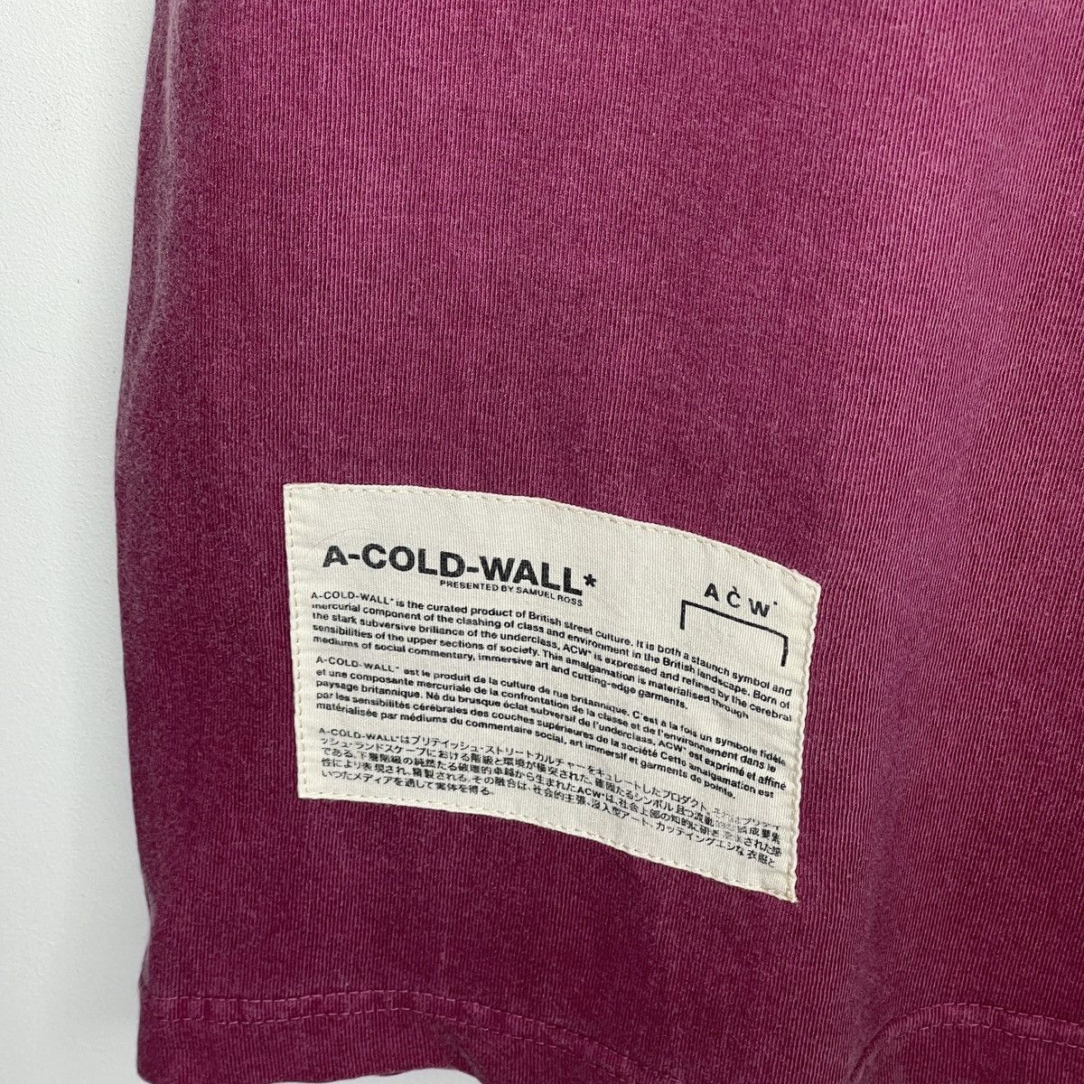 A-COLD-WALL* A Cold Wall inside out tee Size US L / EU 52-54 / 3 - 5 Thumbnail