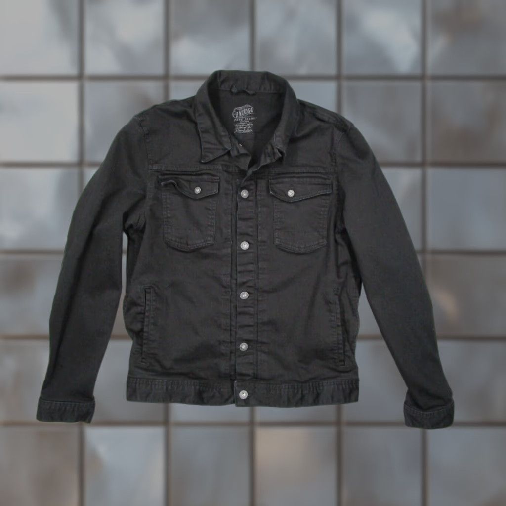 Pepe Jeans Pepe Jeans Jacket Women XL Black Denim Button Up Rooster Trucker Slim Womens Size 40" / US 18 - 1 Thumbnail