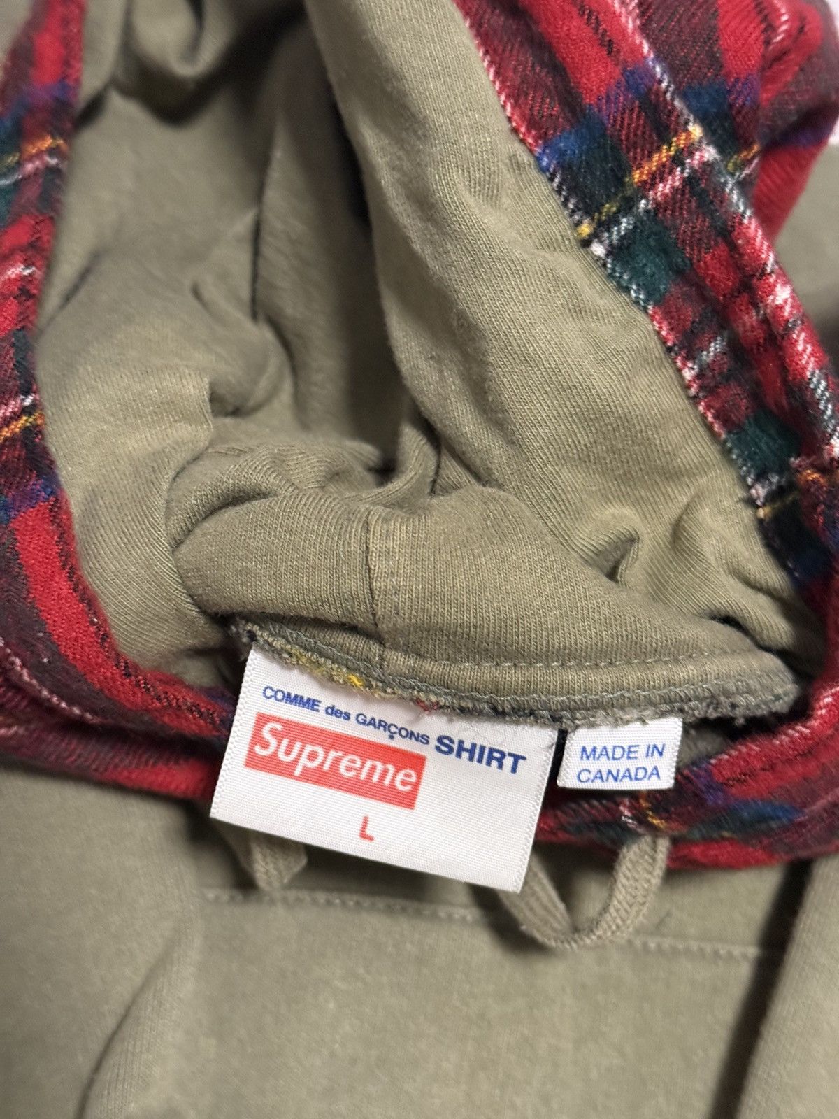 Comme des Garcons Supreme cdg Olive hooded sweatershirt Size US L / EU 52-54 / 3 - 4 Thumbnail