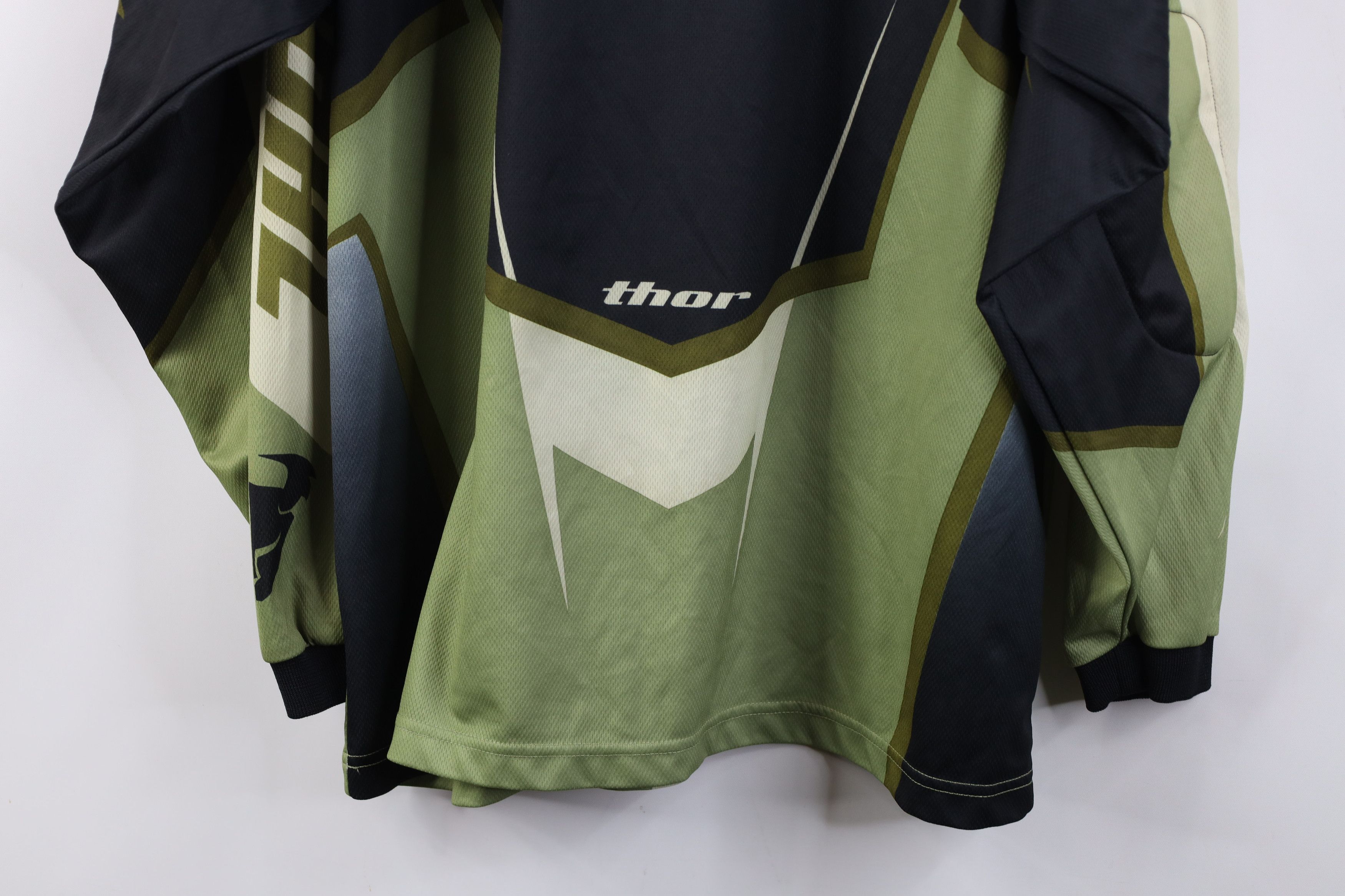 Vintage Vintage Thor Motocross Long Sleeve Racing Jersey T-Shirt Size US M / EU 48-50 / 2 - 16 Thumbnail