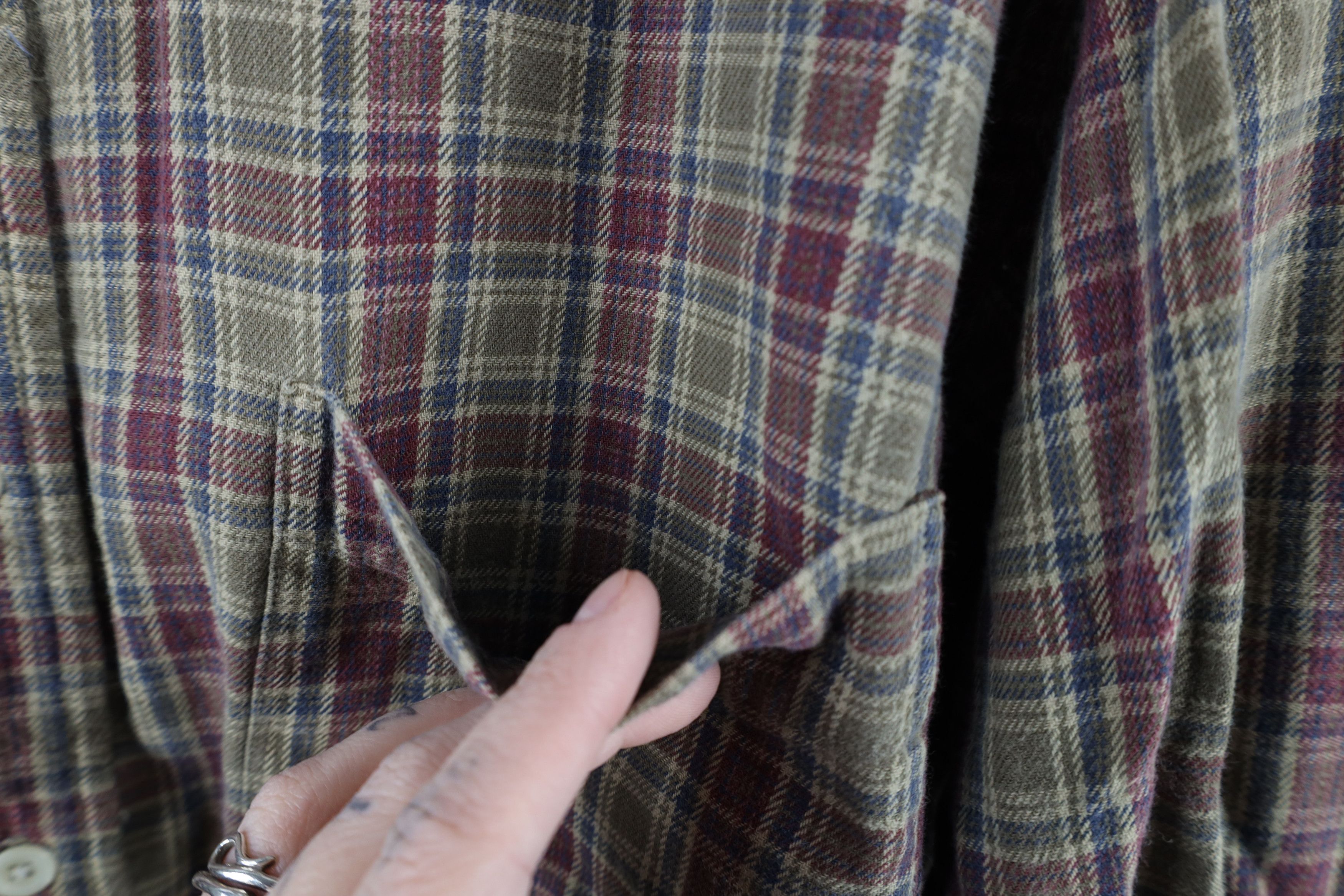 Vintage Vintage 90s Streetwear Collared Button Down Shirt Plaid Size US XL / EU 56 / 4 - 6 Thumbnail
