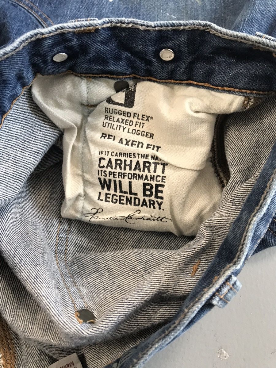 Carhartt × Vintage Vintage Carhartt 103890 I10 double knee carpenter denim Size US 39 - 6 Thumbnail