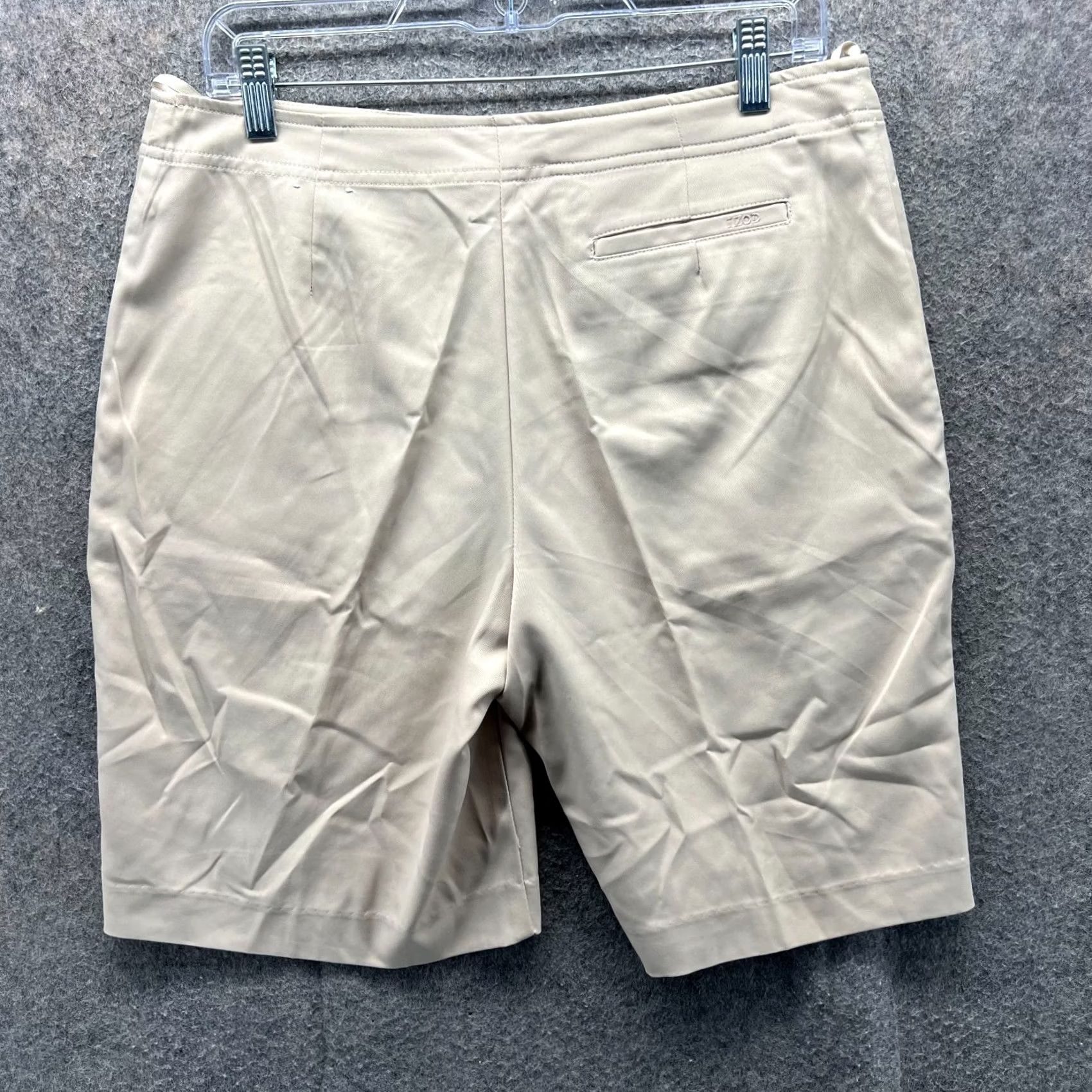 Izod IZOD Shorts Womens 10 Beige Stretch Golf Bermuda Polyester XFG Lightweight Shorts Casual Summer Size 32" / US 10 / IT 46 - 2 Thumbnail