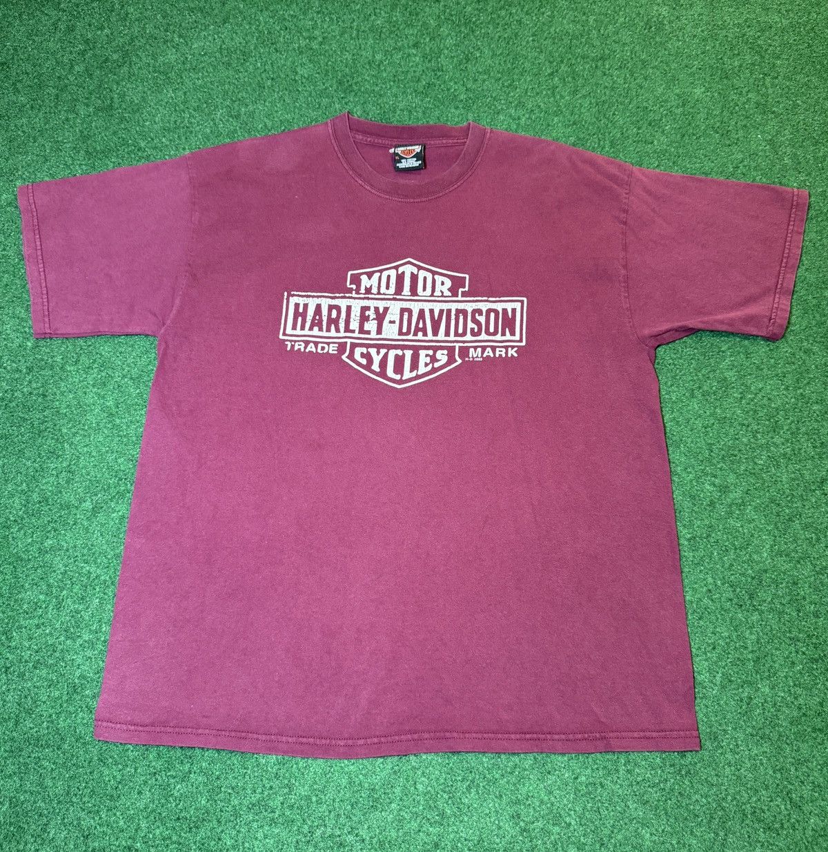 Harley Davidson × Vintage Vintage 90s Y2K Harley Davidson Emblem Biker XL T Shirt Size US XL / EU 56 / 4 - 1 Thumbnail